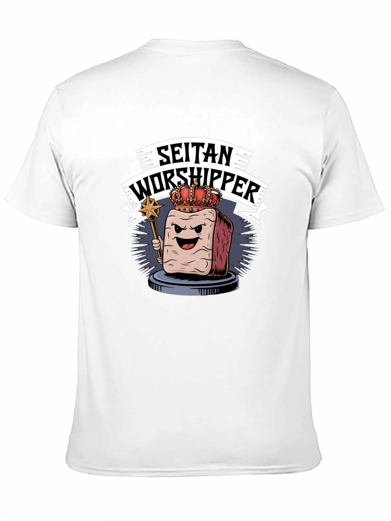 Seitan Worshipper Graphic Tee - Funny Vegan T-Shirt