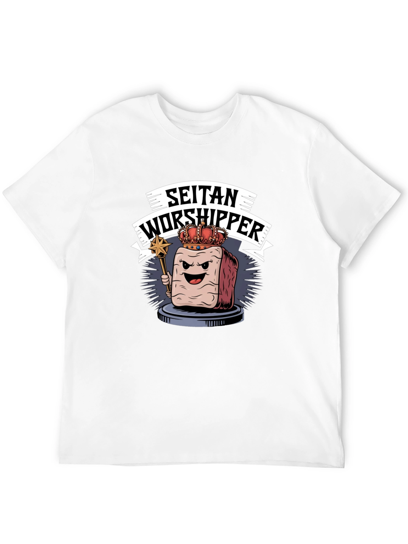 Seitan Worshipper Graphic Tee - Funny Vegan T-Shirt