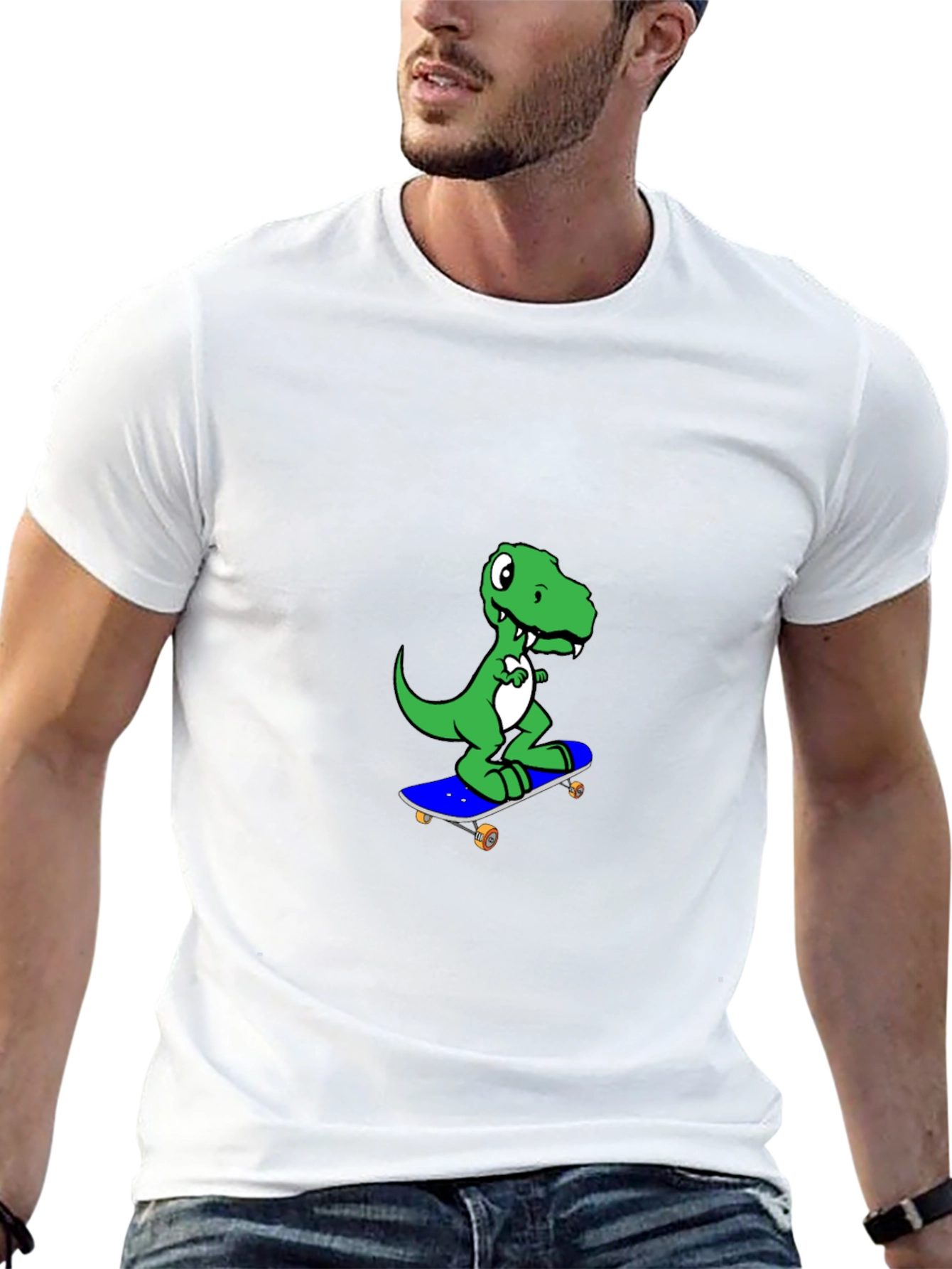 Dino Skateboard T-Shirt - Fun & Stylish Tee