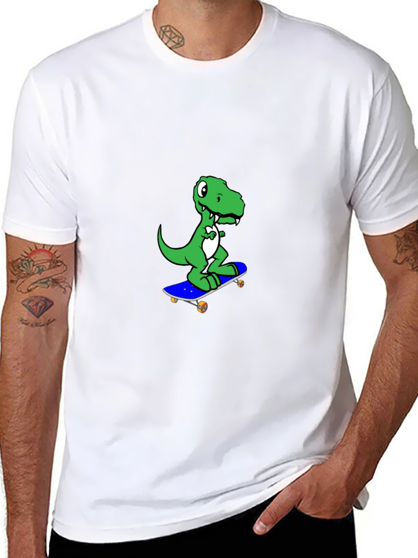 Dino Skateboard T-Shirt - Fun & Stylish Tee