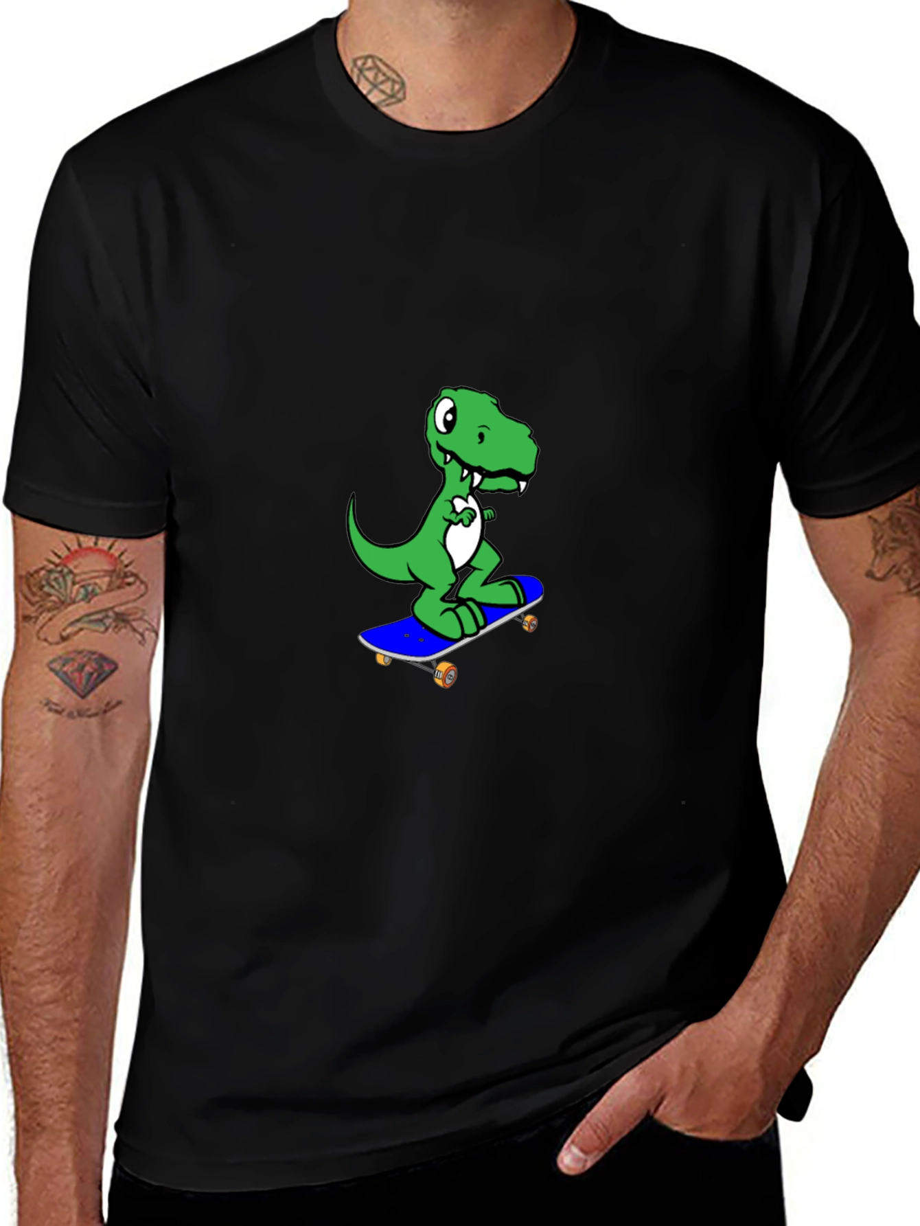 Dino Skateboard T-Shirt - Fun & Stylish Tee