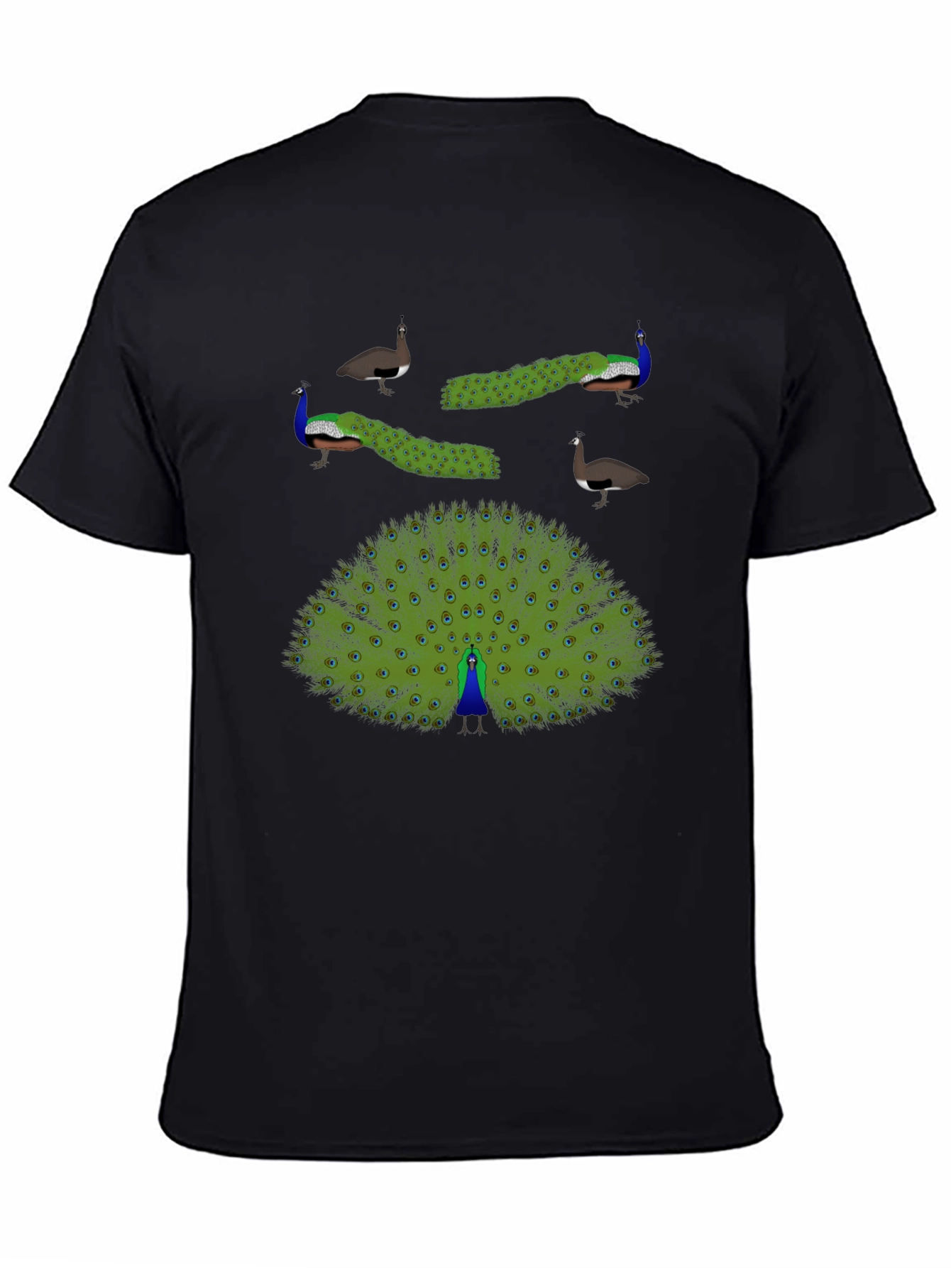 Peacock Graphic Print T-Shirt