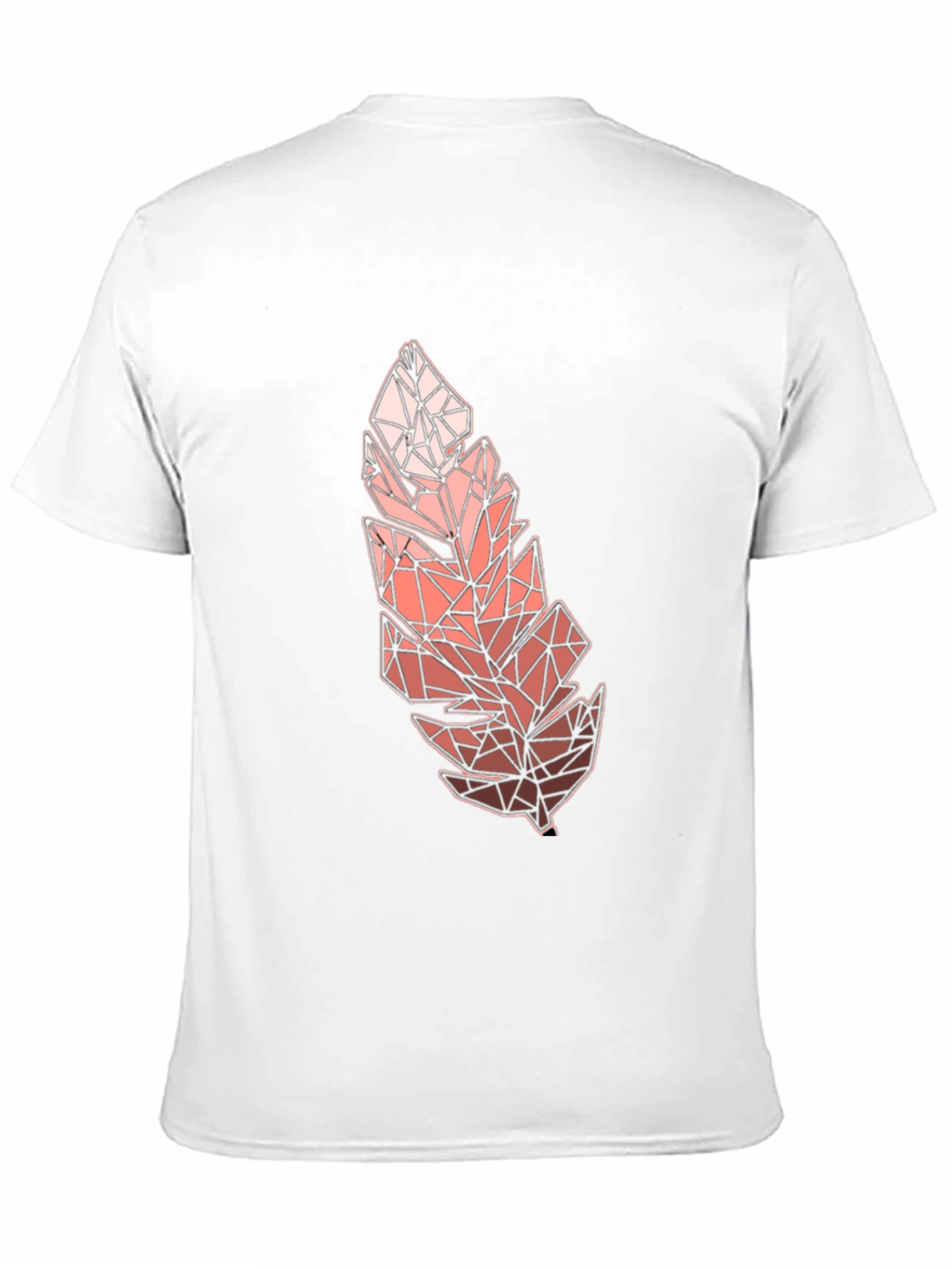 Geometric Feather Graphic Tee - Modern Menswear