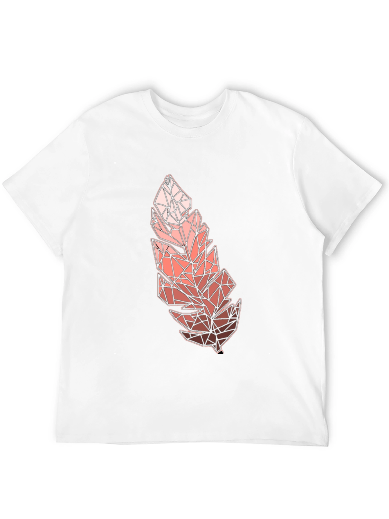 Geometric Feather Graphic Tee - Modern Menswear