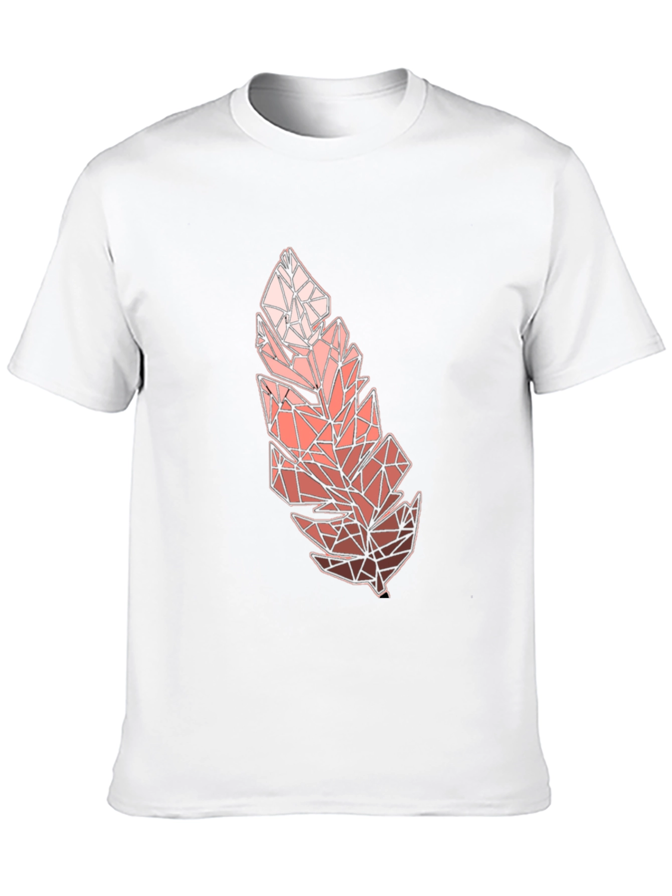 Geometric Feather Graphic Tee - Modern Menswear