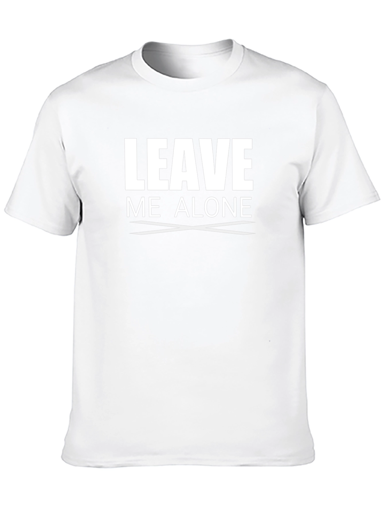 Leave Me Alone Graphic Tee - Black Cotton T-Shirt