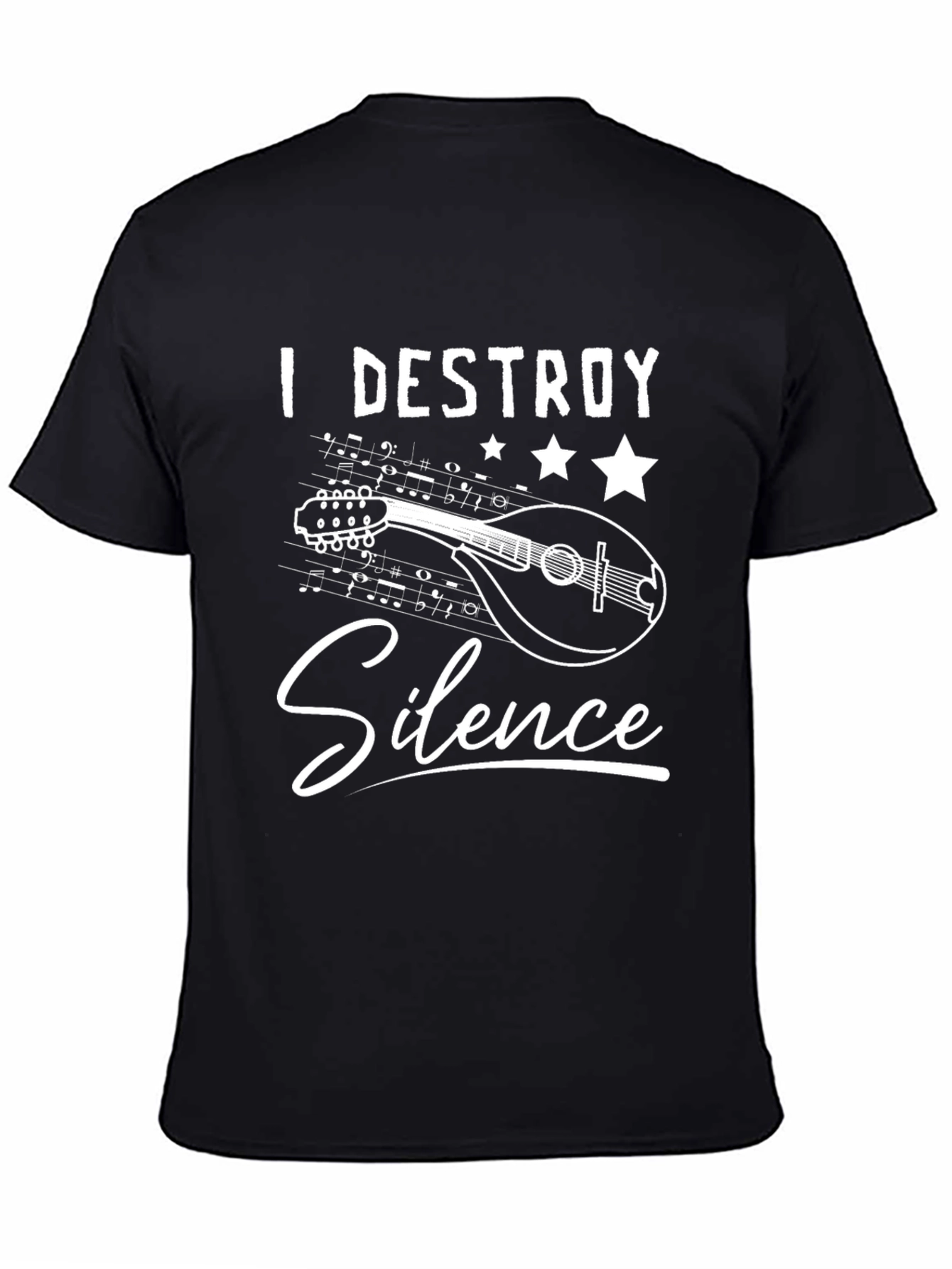 I Destroy Silence Mandolin T-Shirt