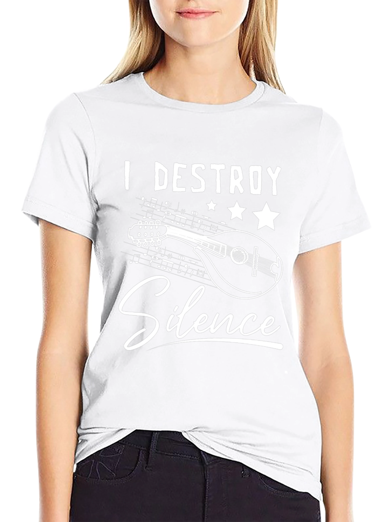 I Destroy Silence Mandolin T-Shirt