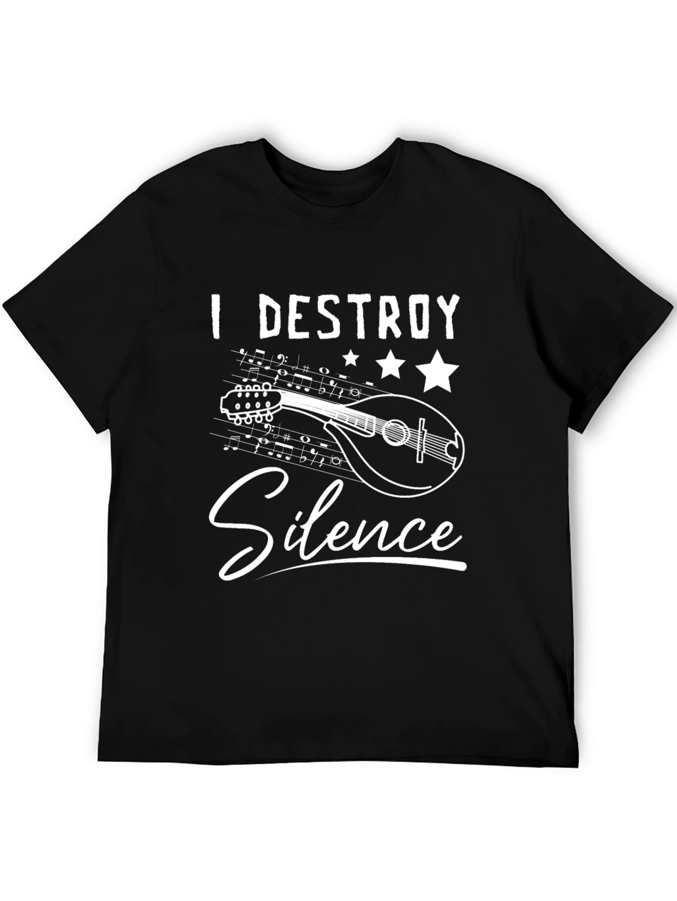 I Destroy Silence Mandolin T-Shirt