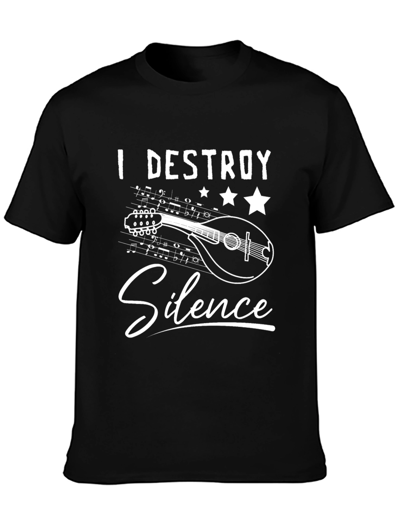I Destroy Silence Mandolin T-Shirt