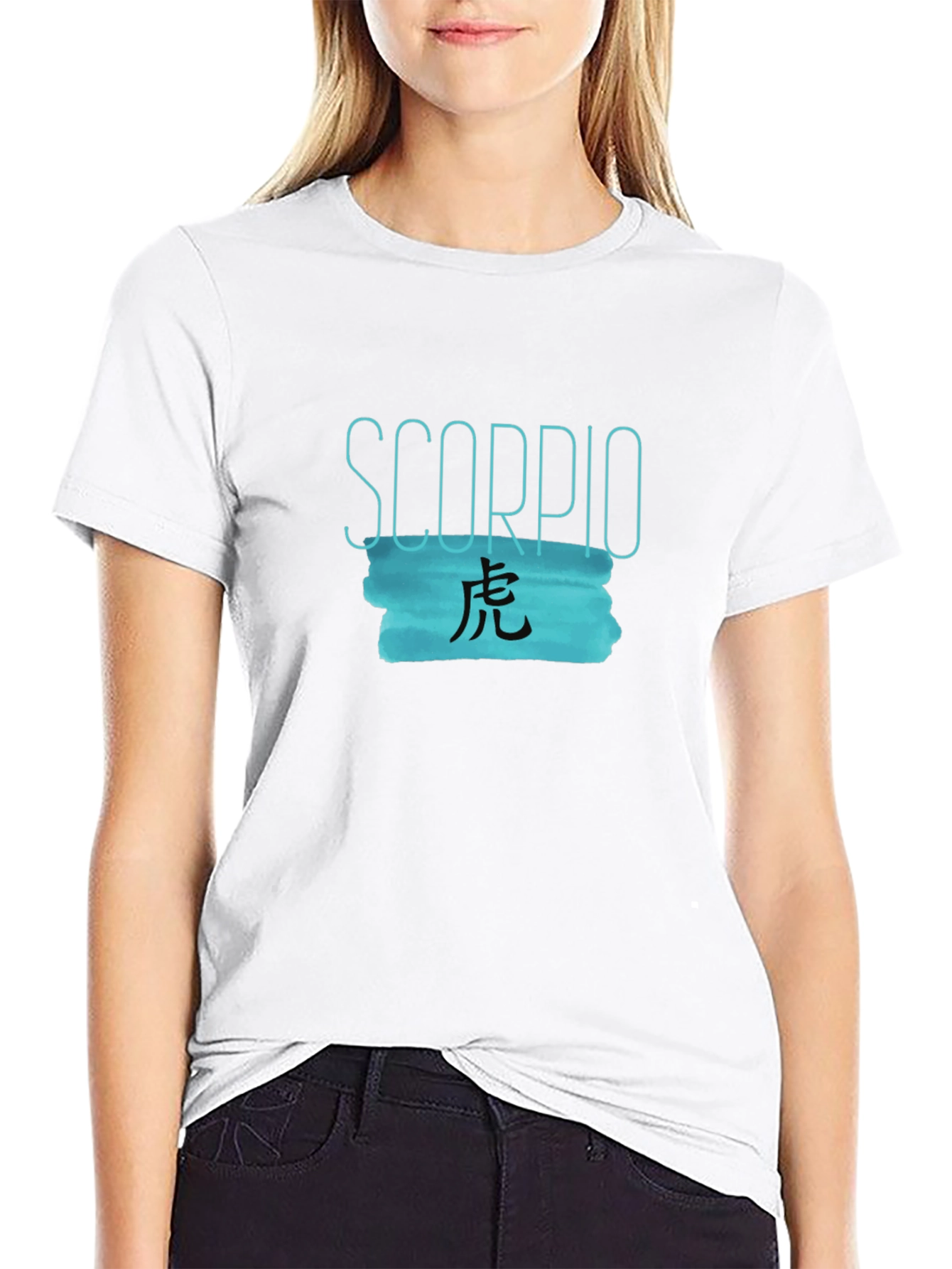 Scorpio Zodiac Graphic Print T-Shirt