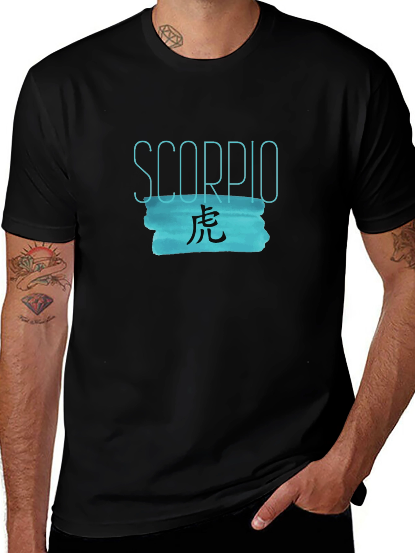 Scorpio Zodiac Graphic Print T-Shirt