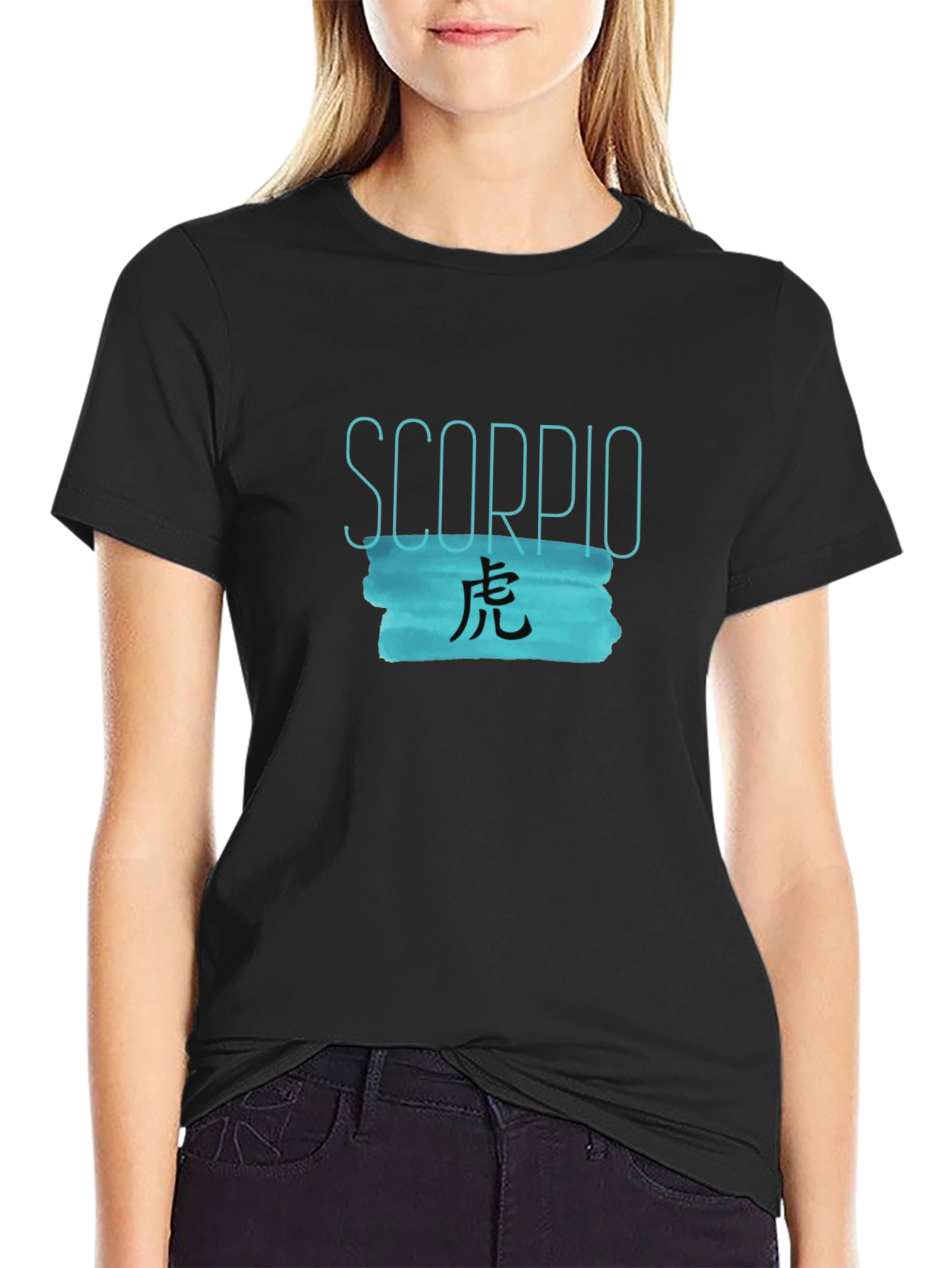 Scorpio Zodiac Graphic Print T-Shirt