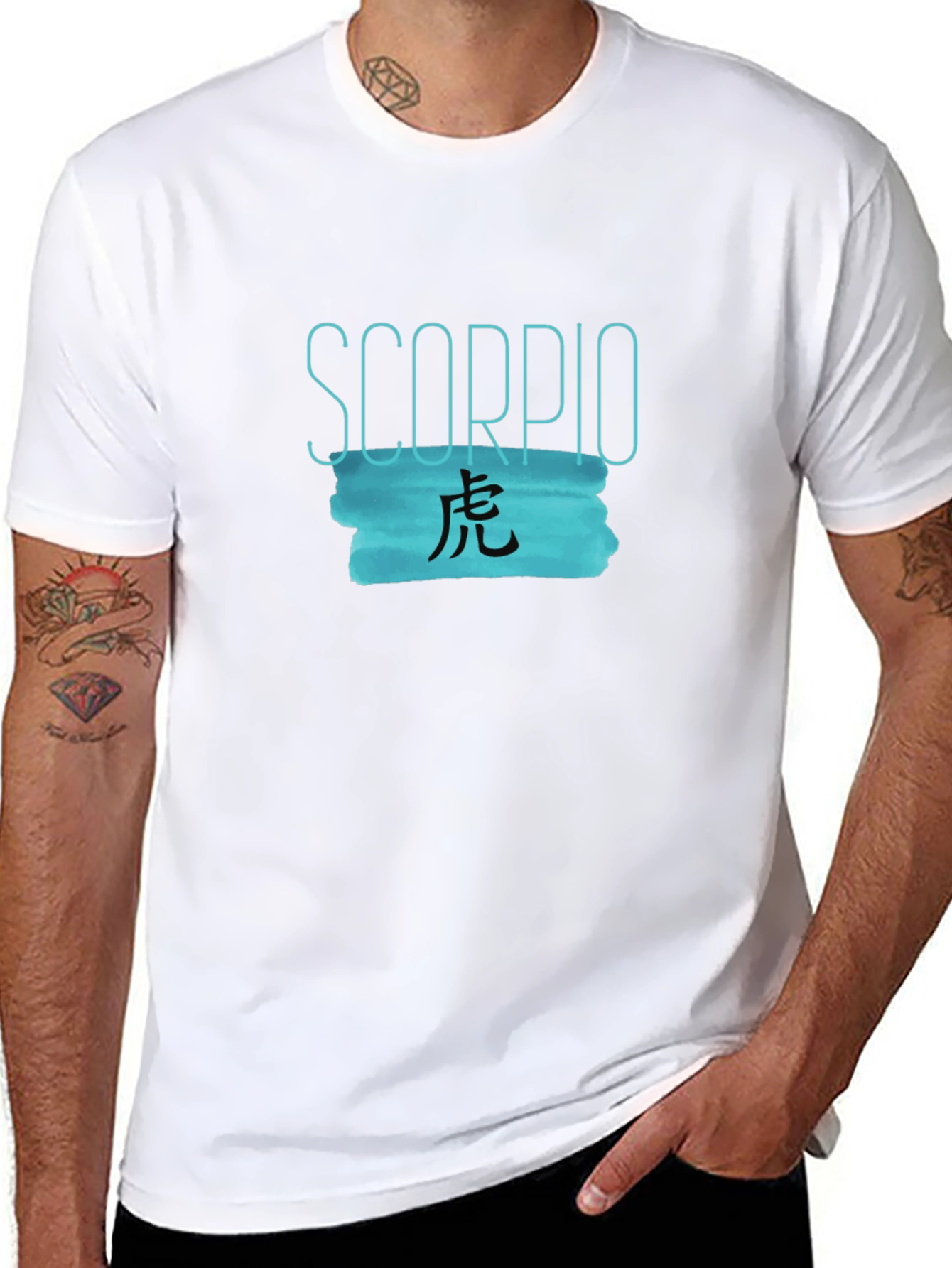 Scorpio Zodiac Graphic Print T-Shirt