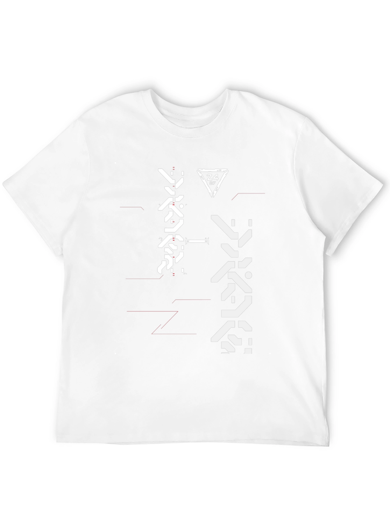 Techwear Graphic Tee - Black Futuristic Design