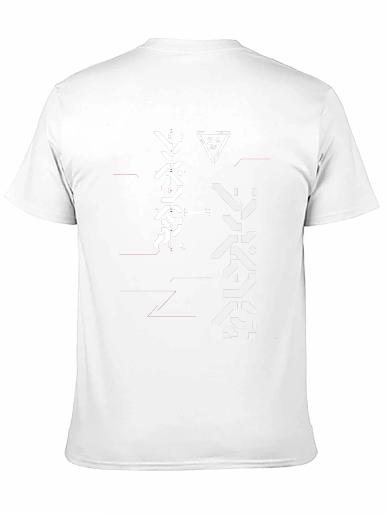 Techwear Graphic Tee - Black Futuristic Design