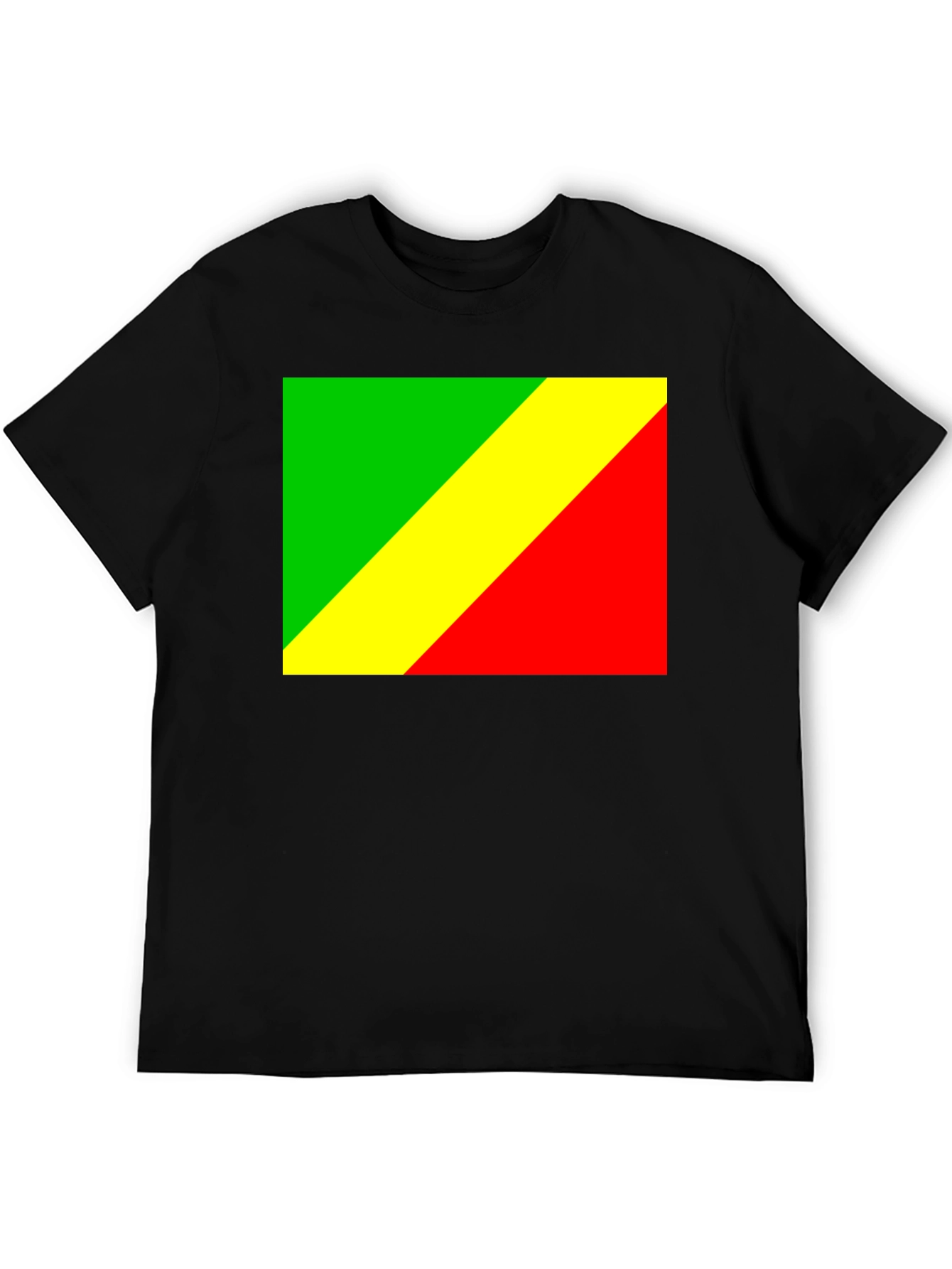Republic of the Congo Flag T-Shirt - Black