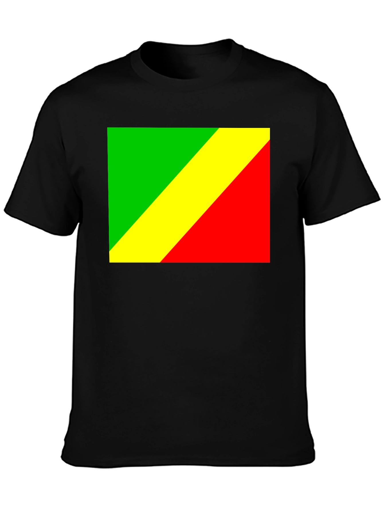 Republic of the Congo Flag T-Shirt - Black