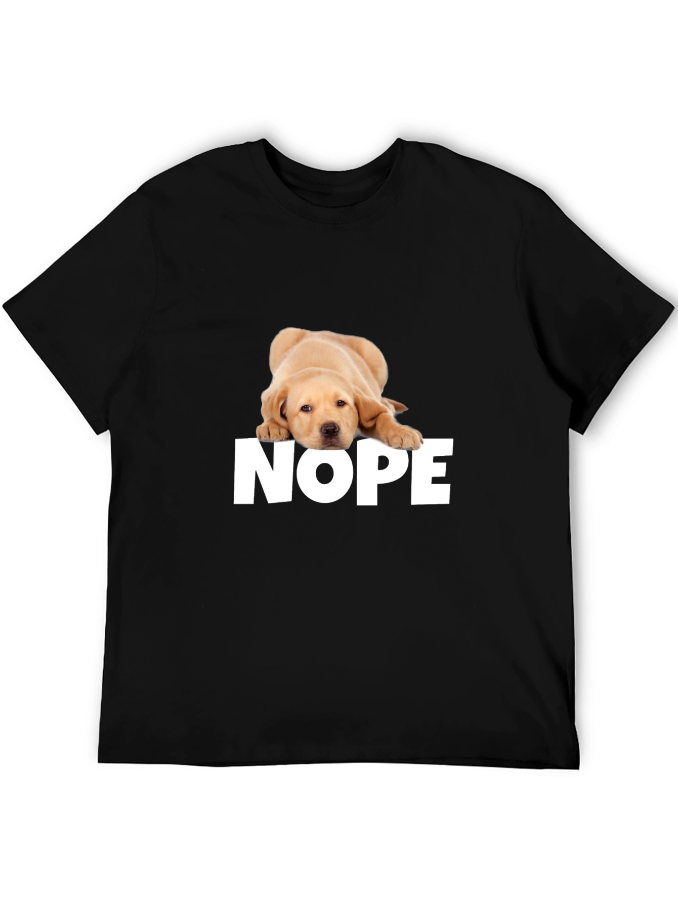 Nope Dog T-Shirt - Funny Graphic Tee