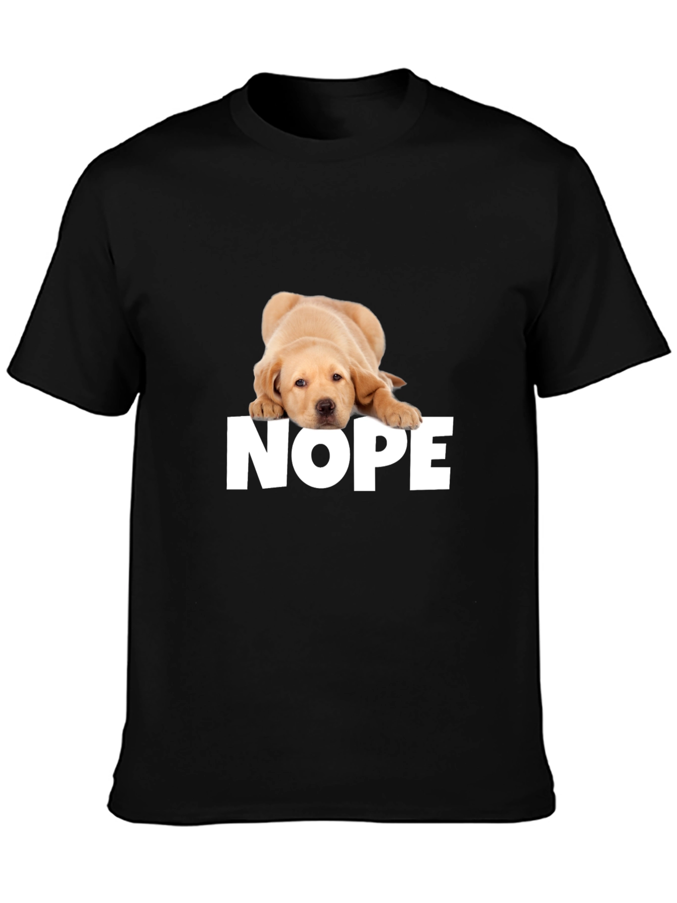 Nope Dog T-Shirt - Funny Graphic Tee