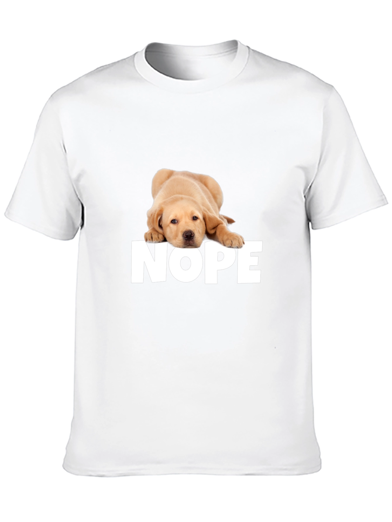 Nope Dog T-Shirt - Funny Graphic Tee