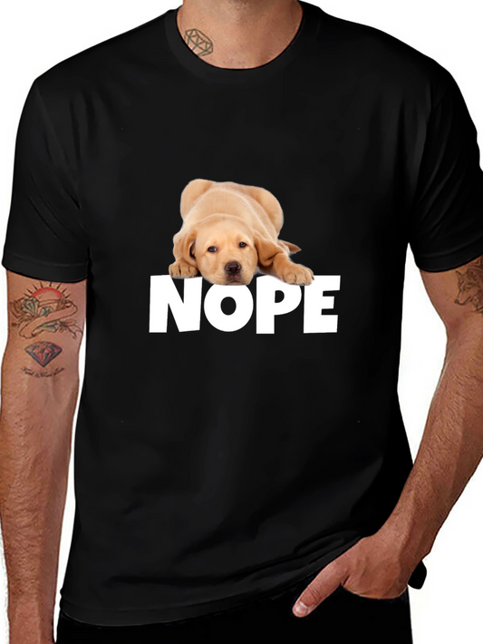 Nope Dog T-Shirt - Funny Graphic Tee