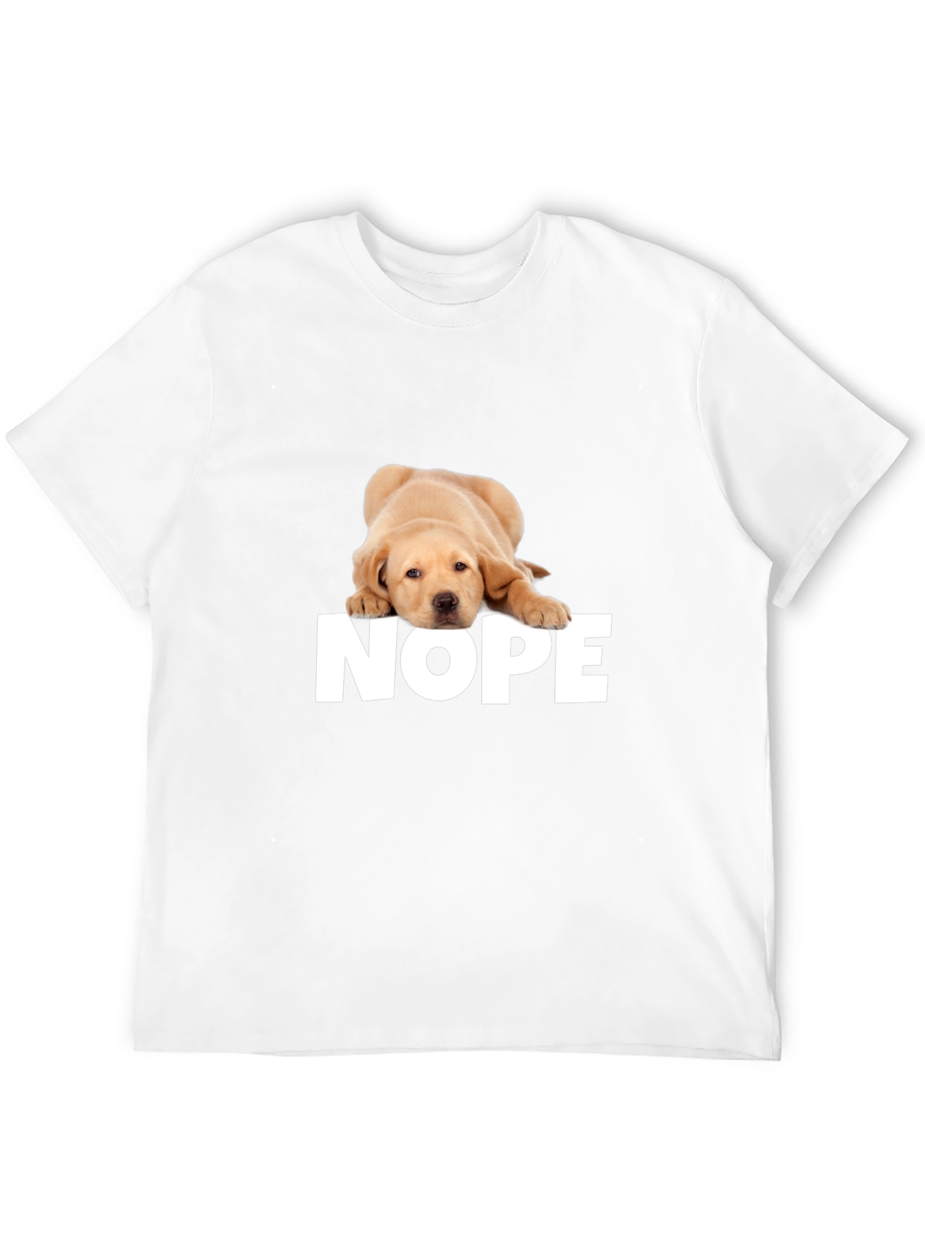 Nope Dog T-Shirt - Funny Graphic Tee