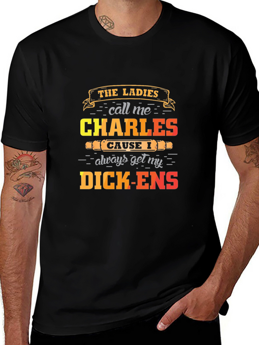 Humorous Charles Dickens Graphic Tee