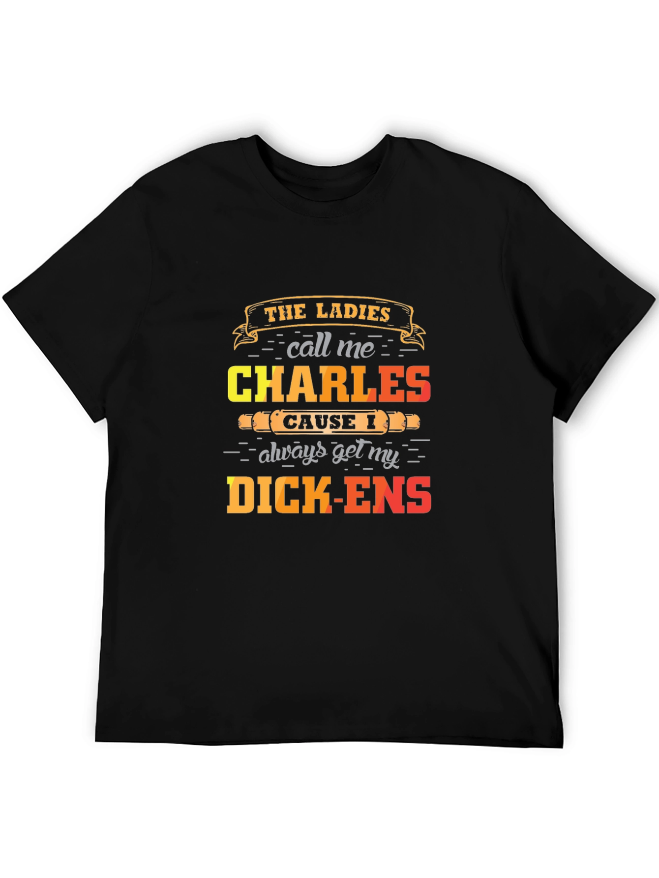 Humorous Charles Dickens Graphic Tee