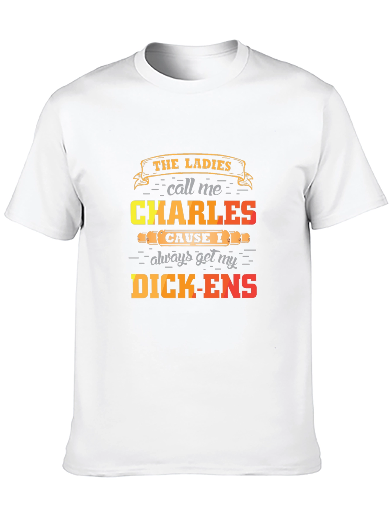 Humorous Charles Dickens Graphic Tee