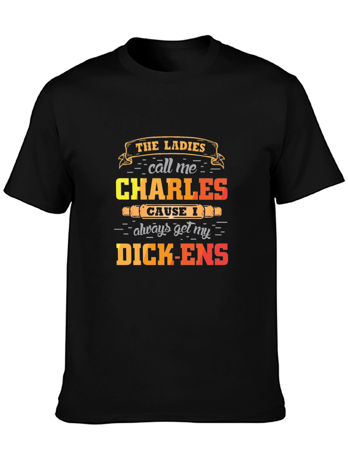 Humorous Charles Dickens Graphic Tee