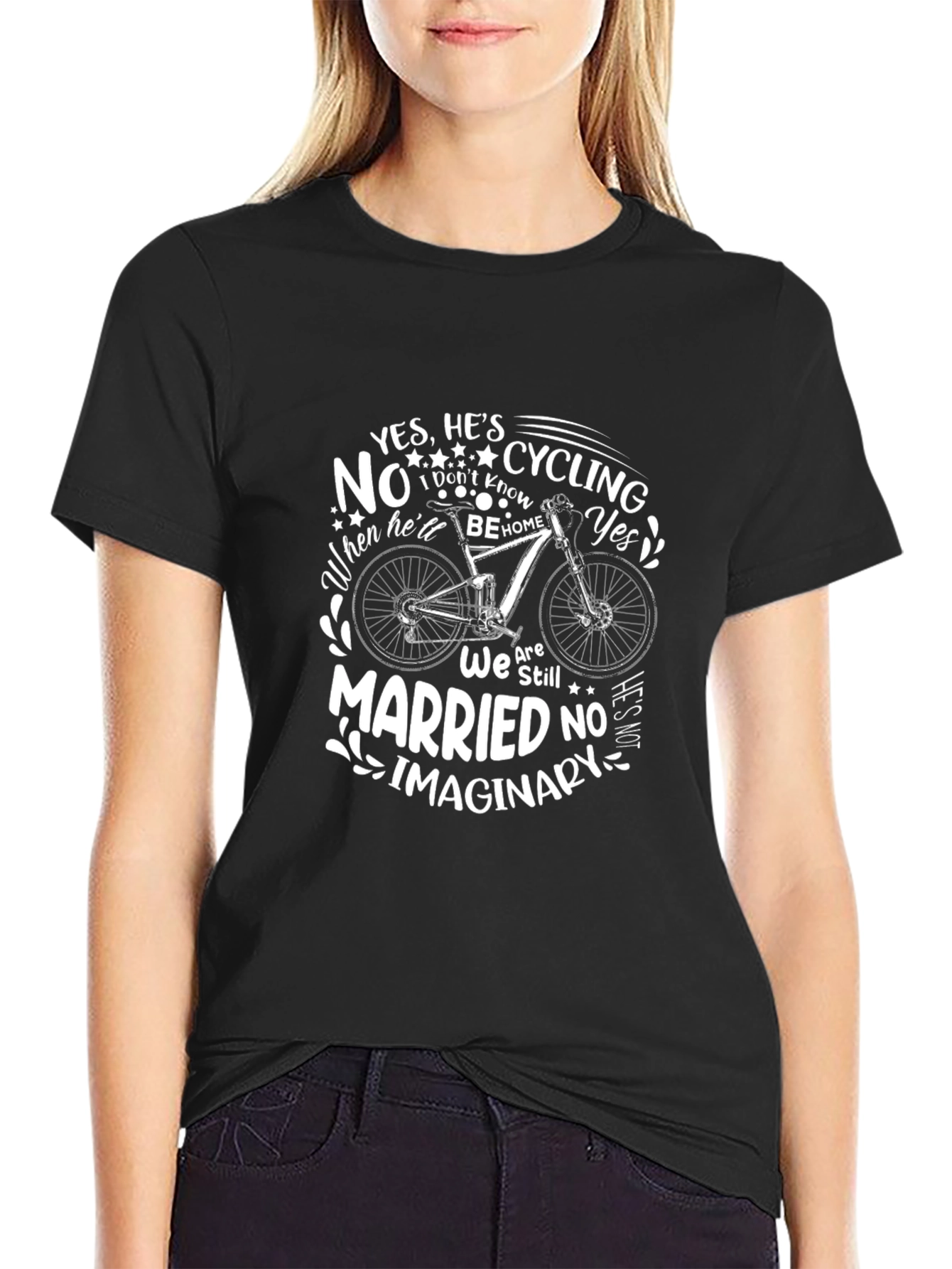 Cycling T-Shirt: Married No Imaginary