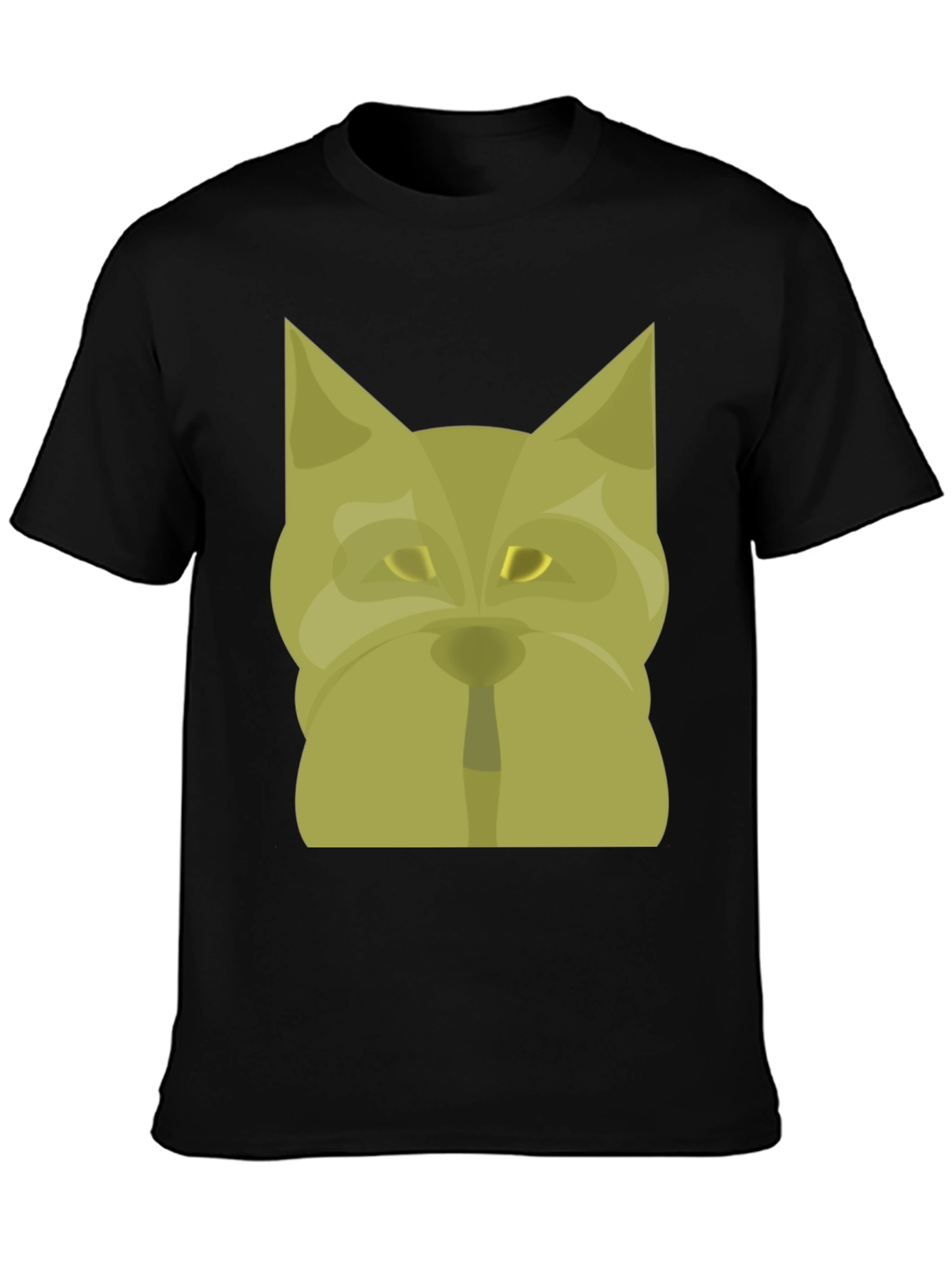 Cool Graphic Tee - Geometric Dog Design