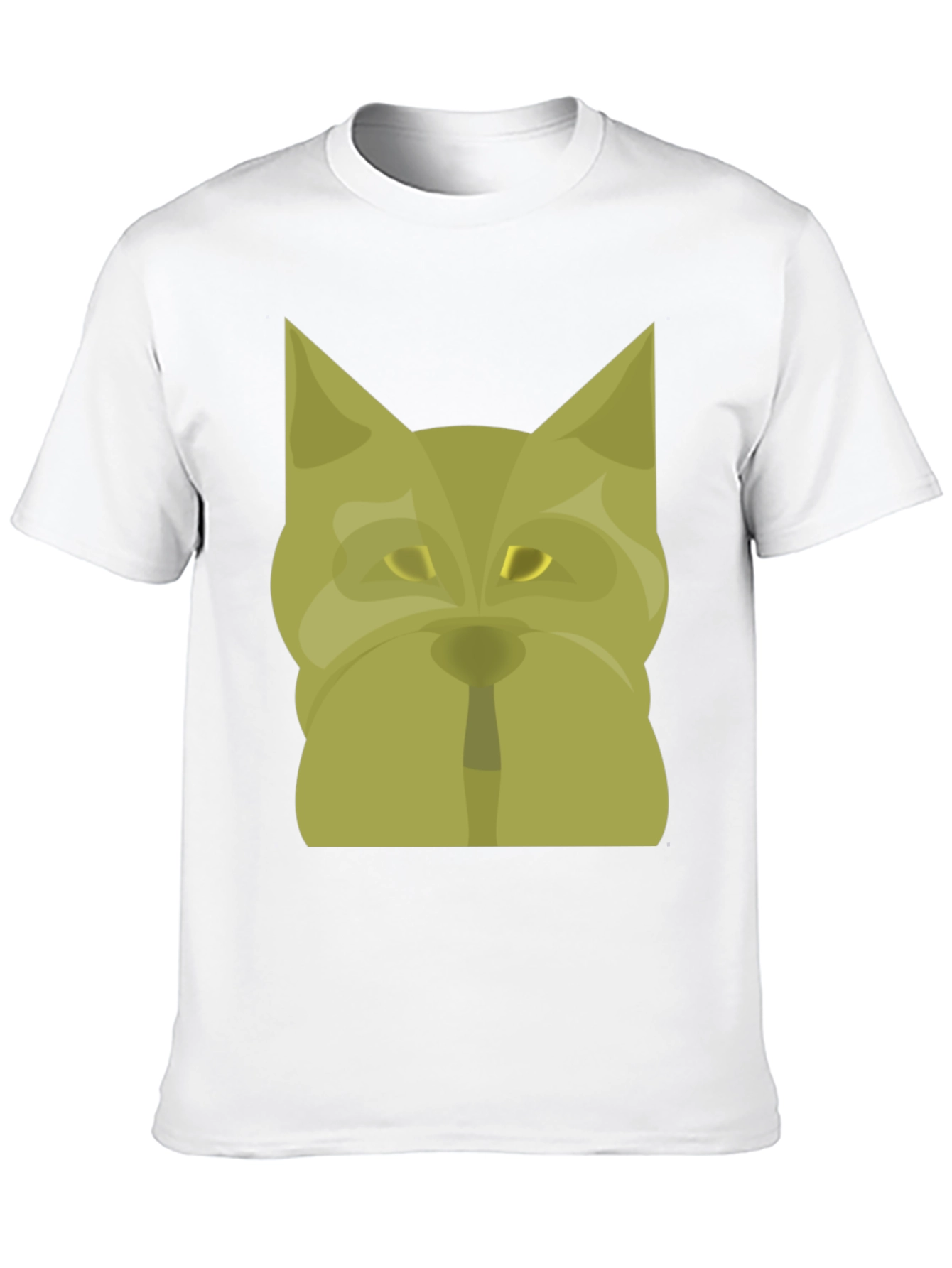 Cool Graphic Tee - Geometric Dog Design