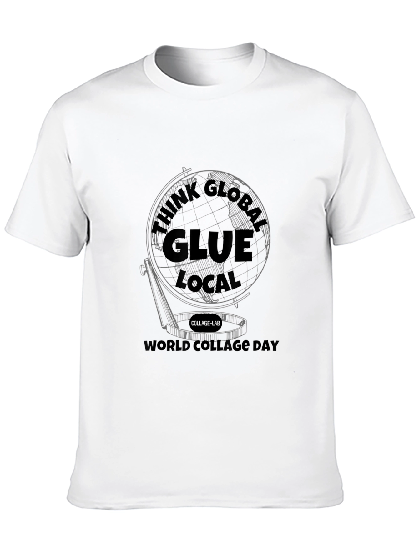 Think Global Glue Local Black T-Shirt