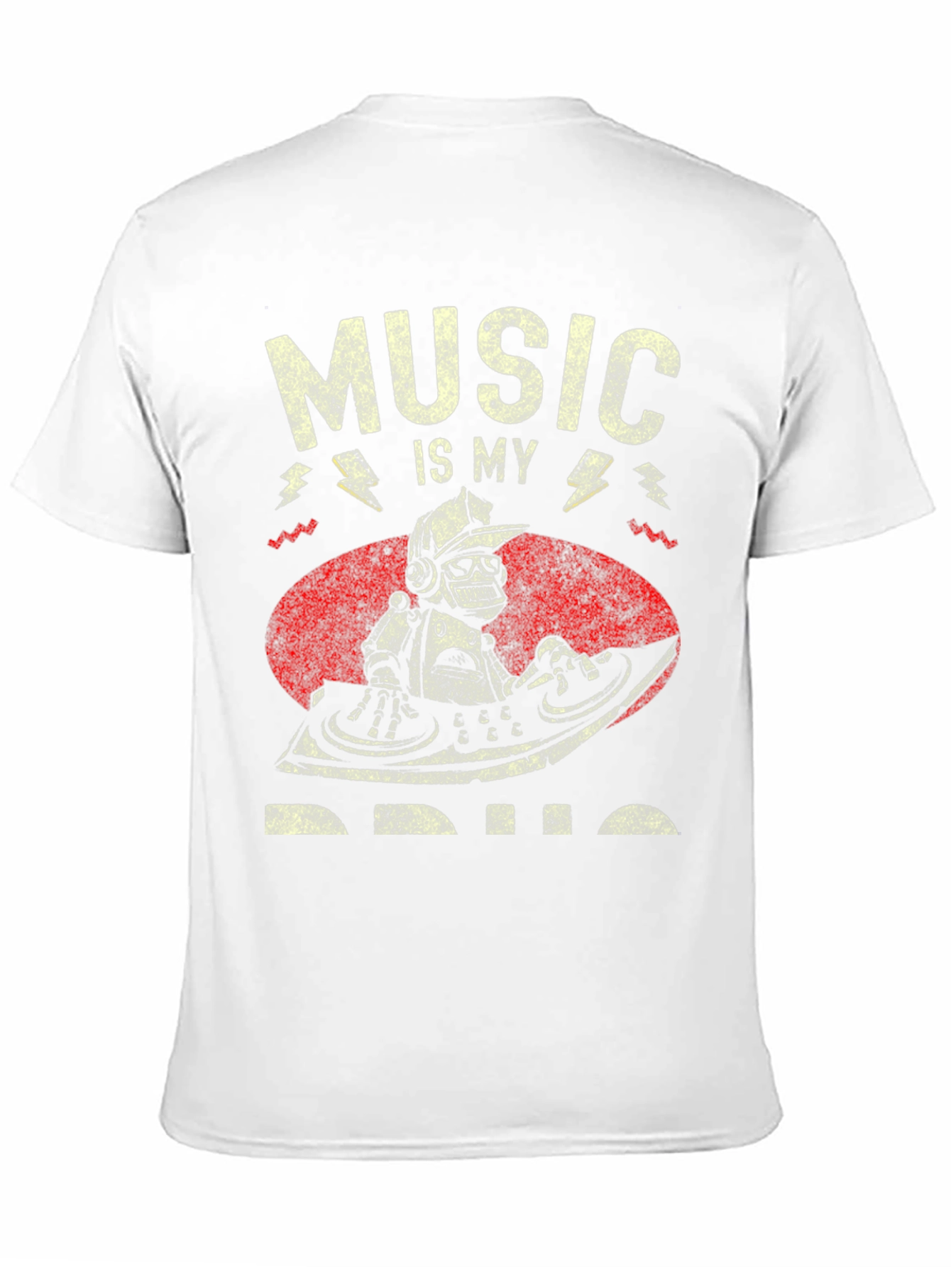 Music is My Drug T-Shirt - DJ Robot Design