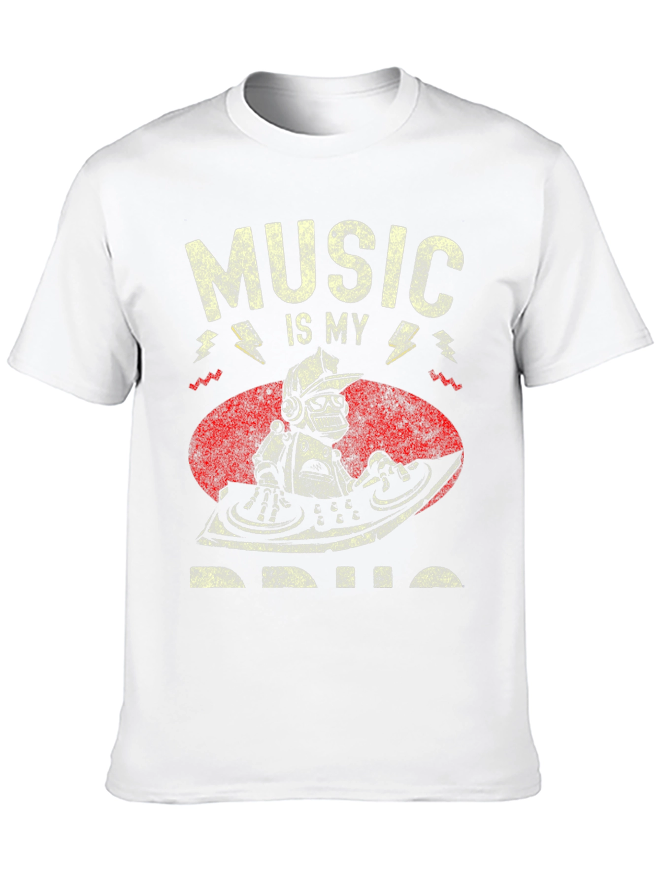 Music is My Drug T-Shirt - DJ Robot Design