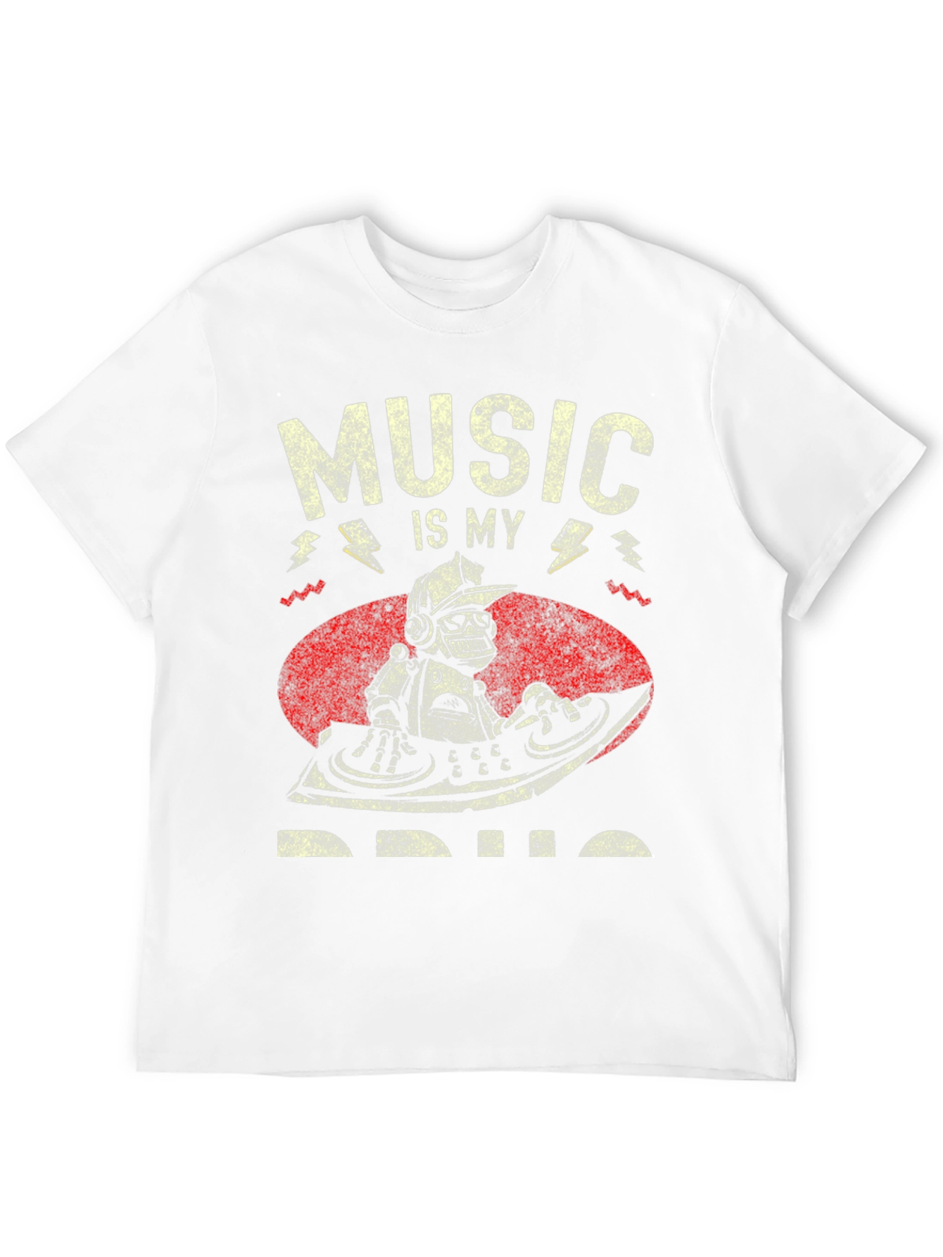 Music is My Drug T-Shirt - DJ Robot Design