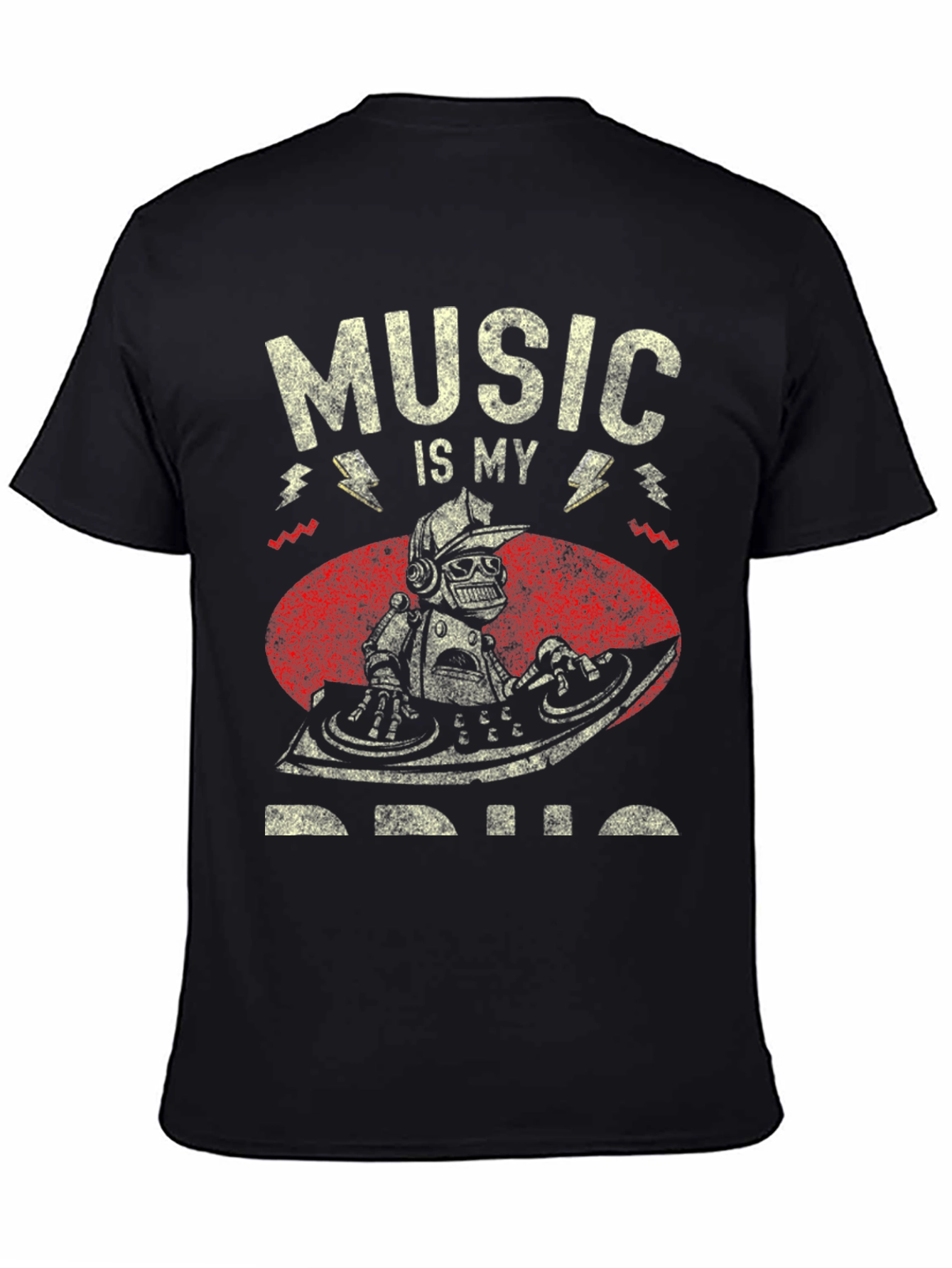 Music is My Drug T-Shirt - DJ Robot Design