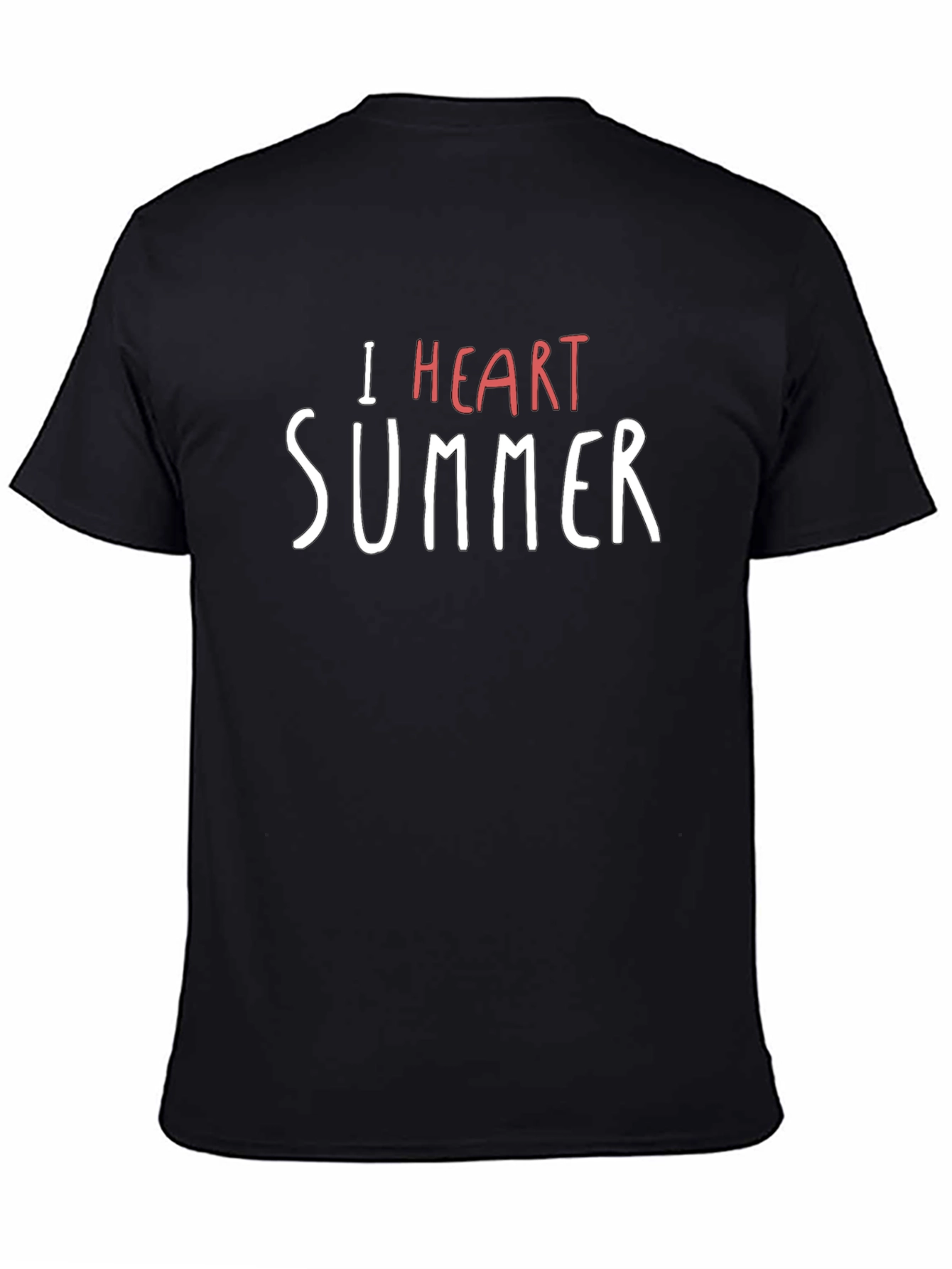 I Heart Summer Black T-Shirt