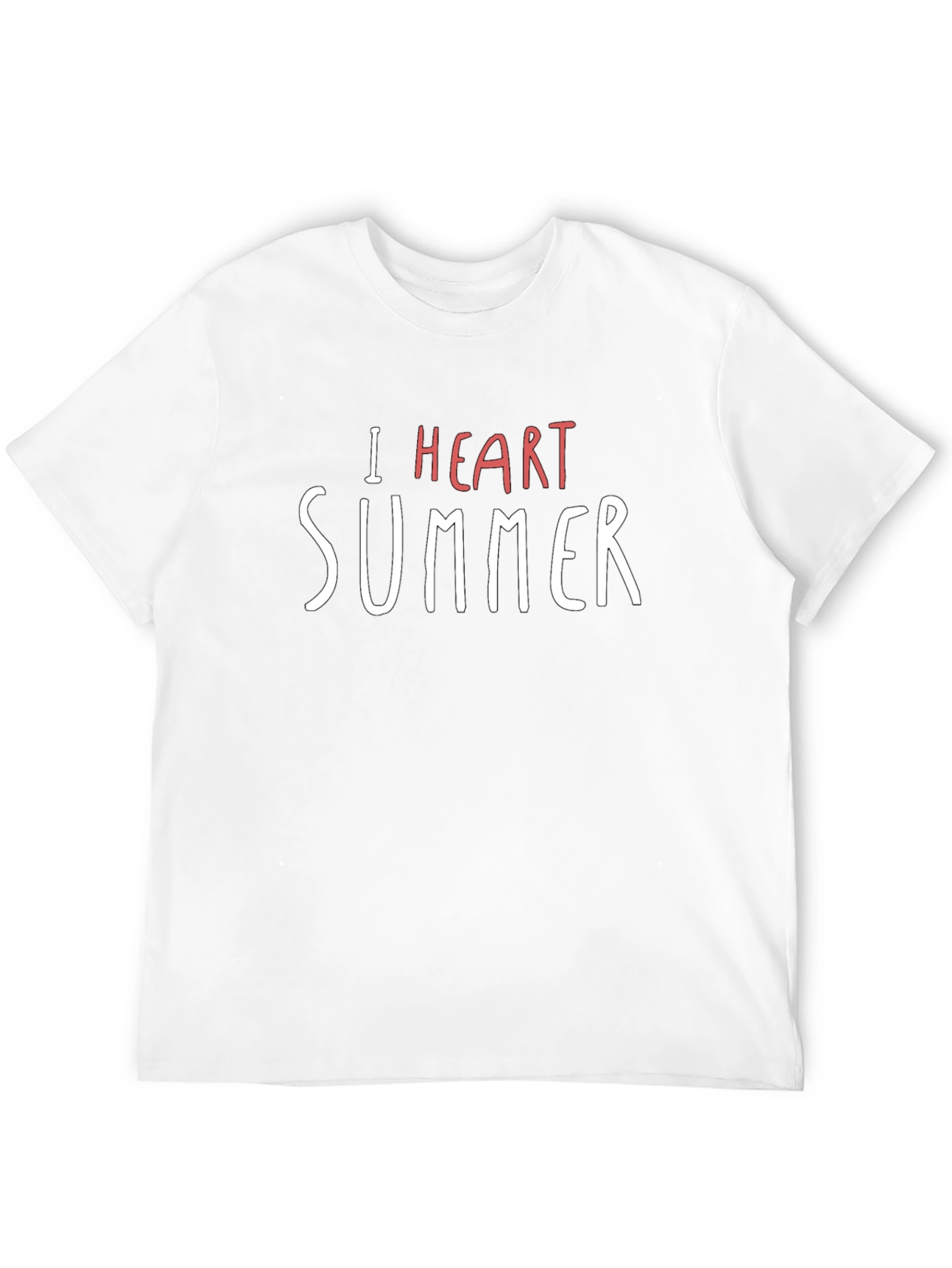 I Heart Summer Black T-Shirt