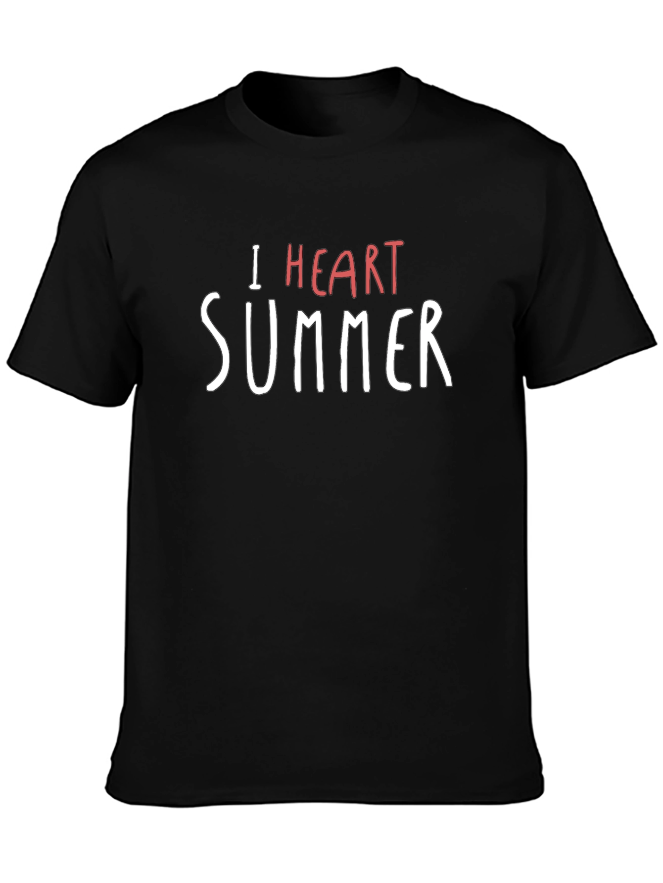 I Heart Summer Black T-Shirt