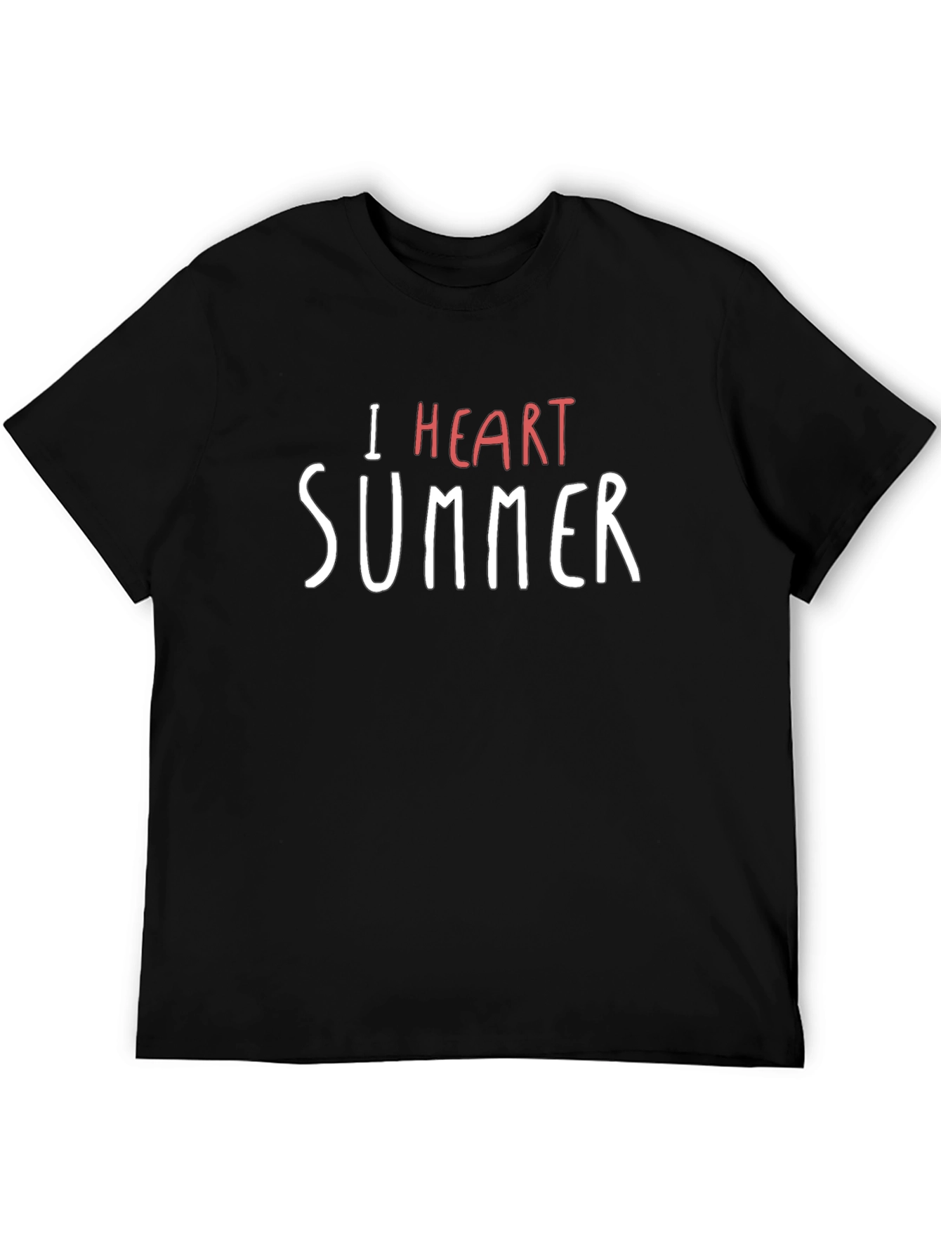 I Heart Summer Black T-Shirt