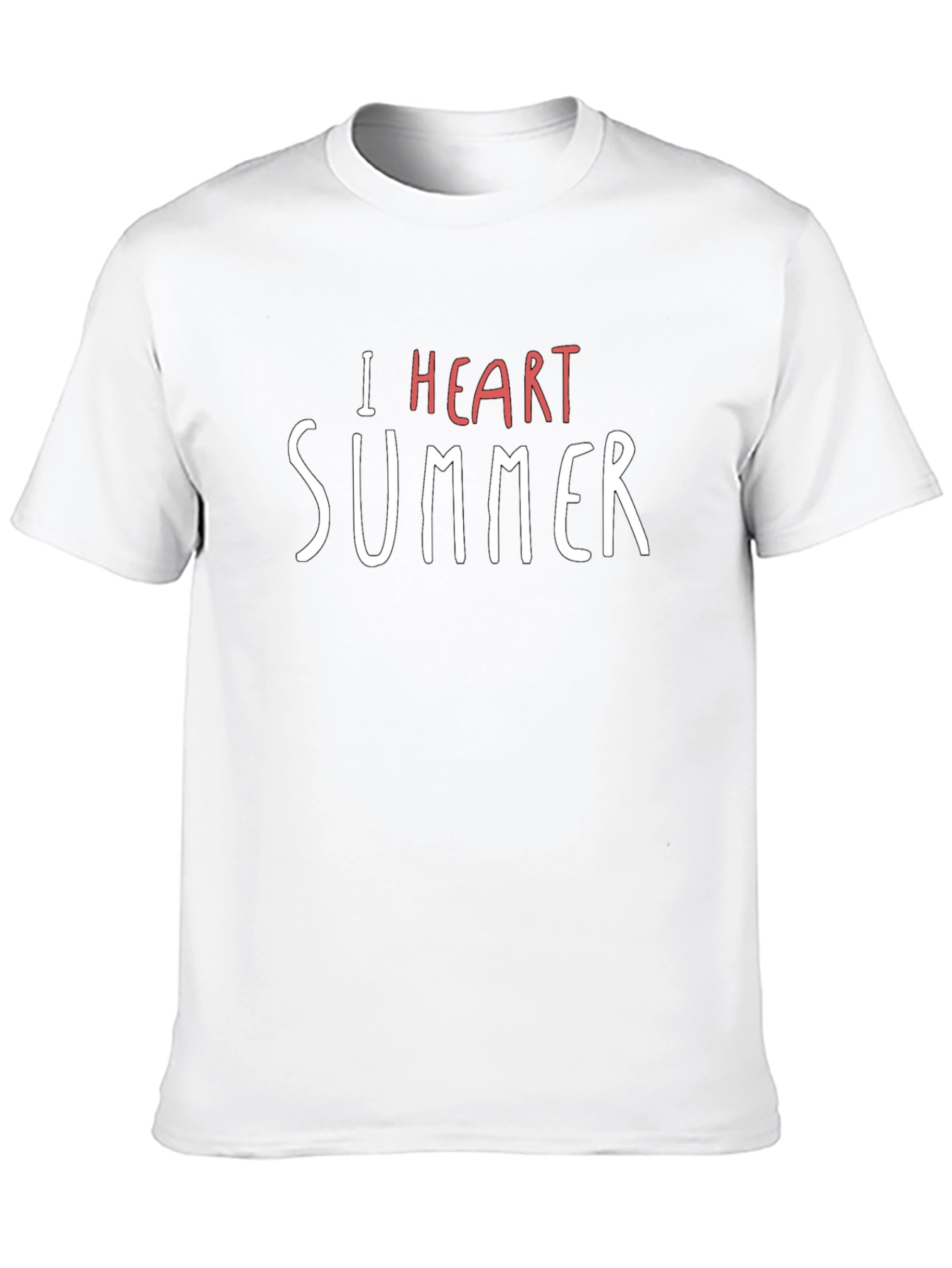 I Heart Summer Black T-Shirt