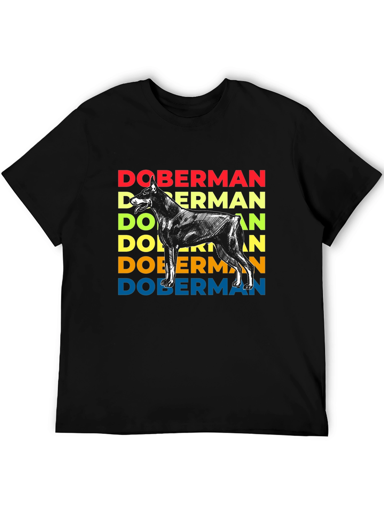Doberman Dog Retro Graphic T-Shirt