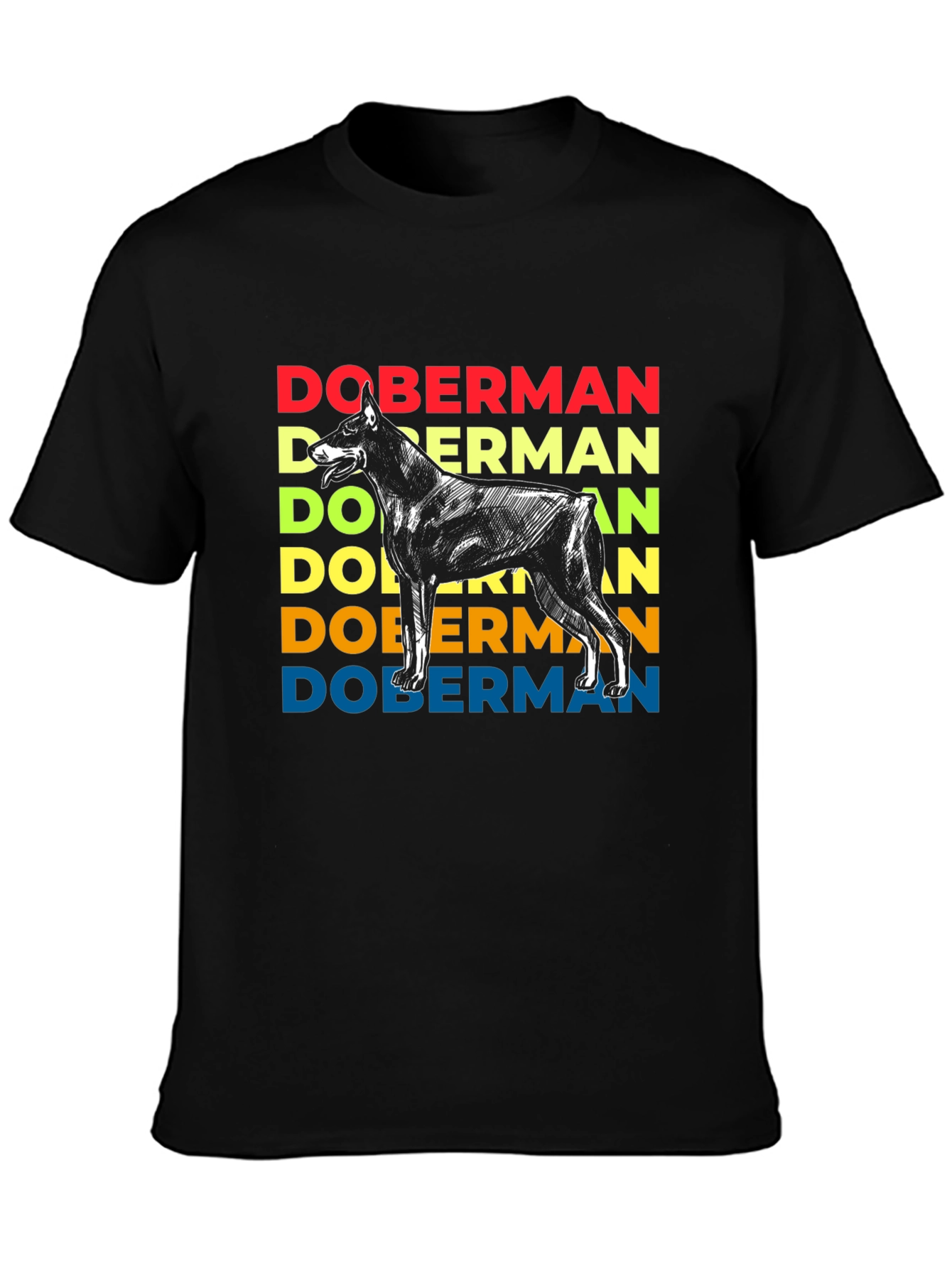 Doberman Dog Retro Graphic T-Shirt