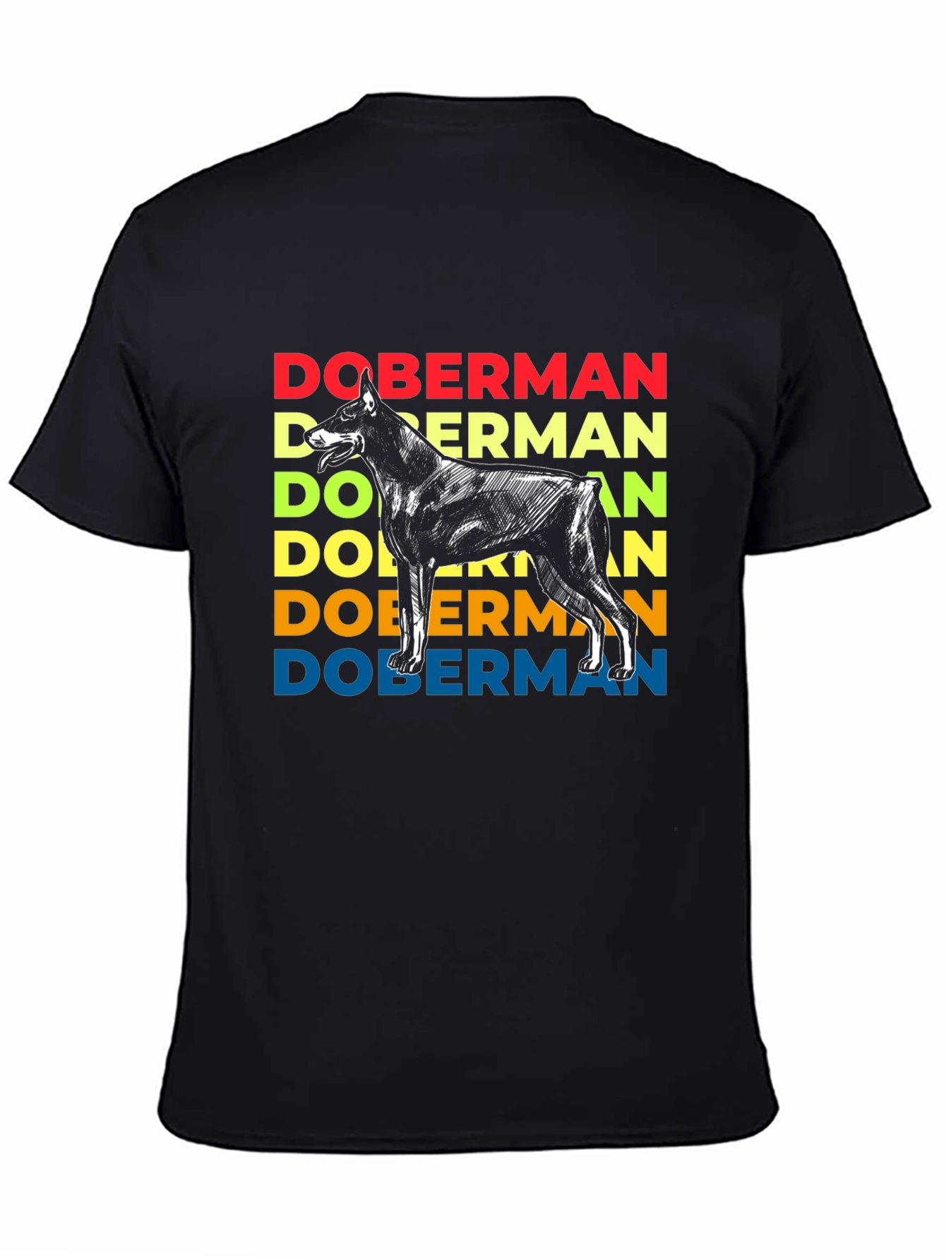 Doberman Dog Retro Graphic T-Shirt