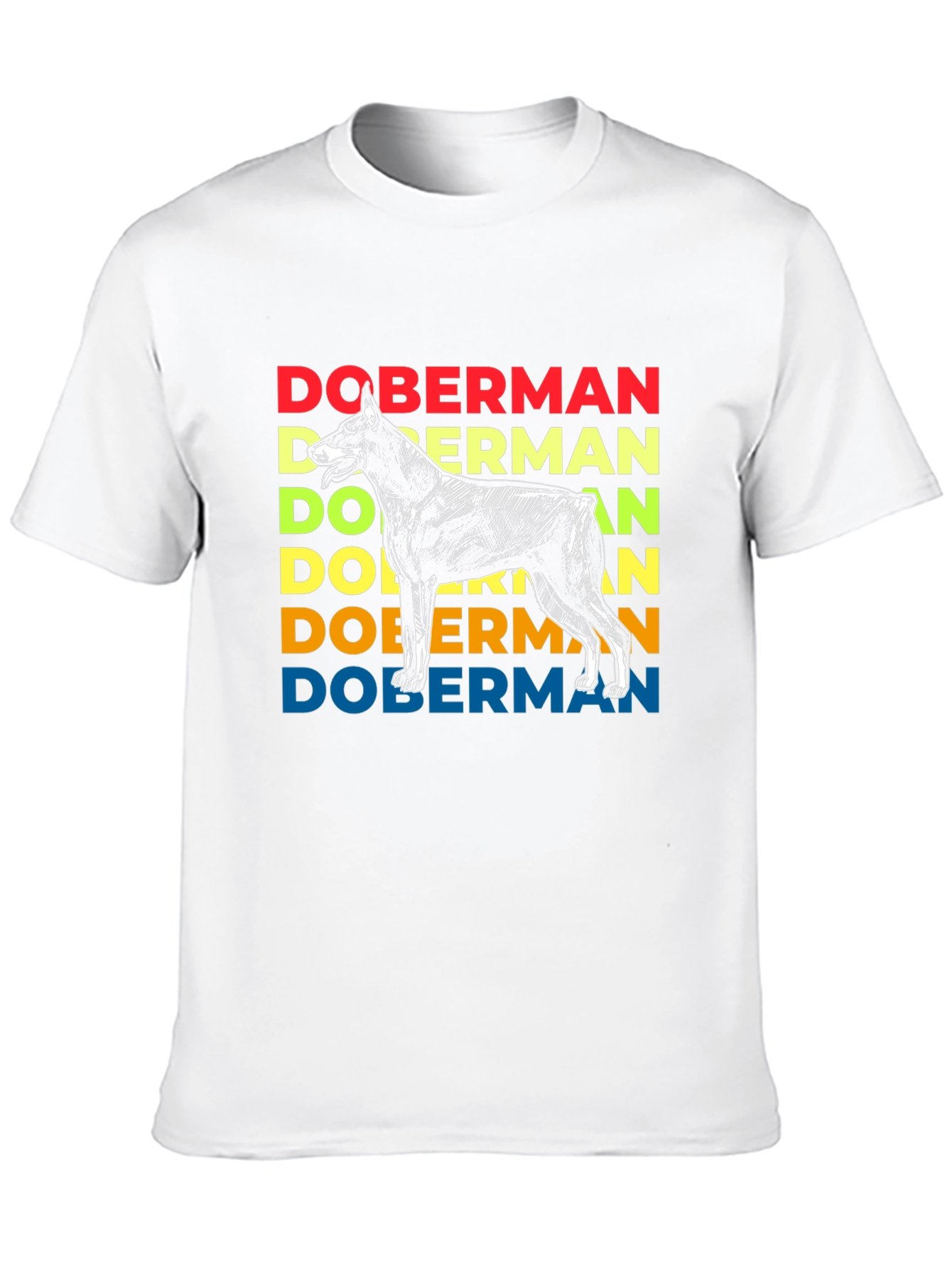 Doberman Dog Retro Graphic T-Shirt