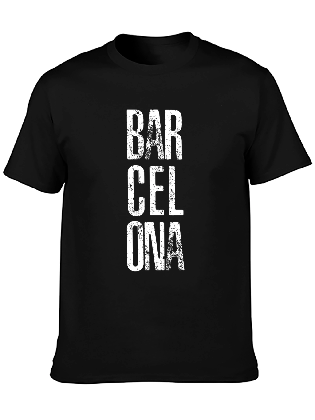 Barcelona Text Graphic T-Shirt - Casual Wear