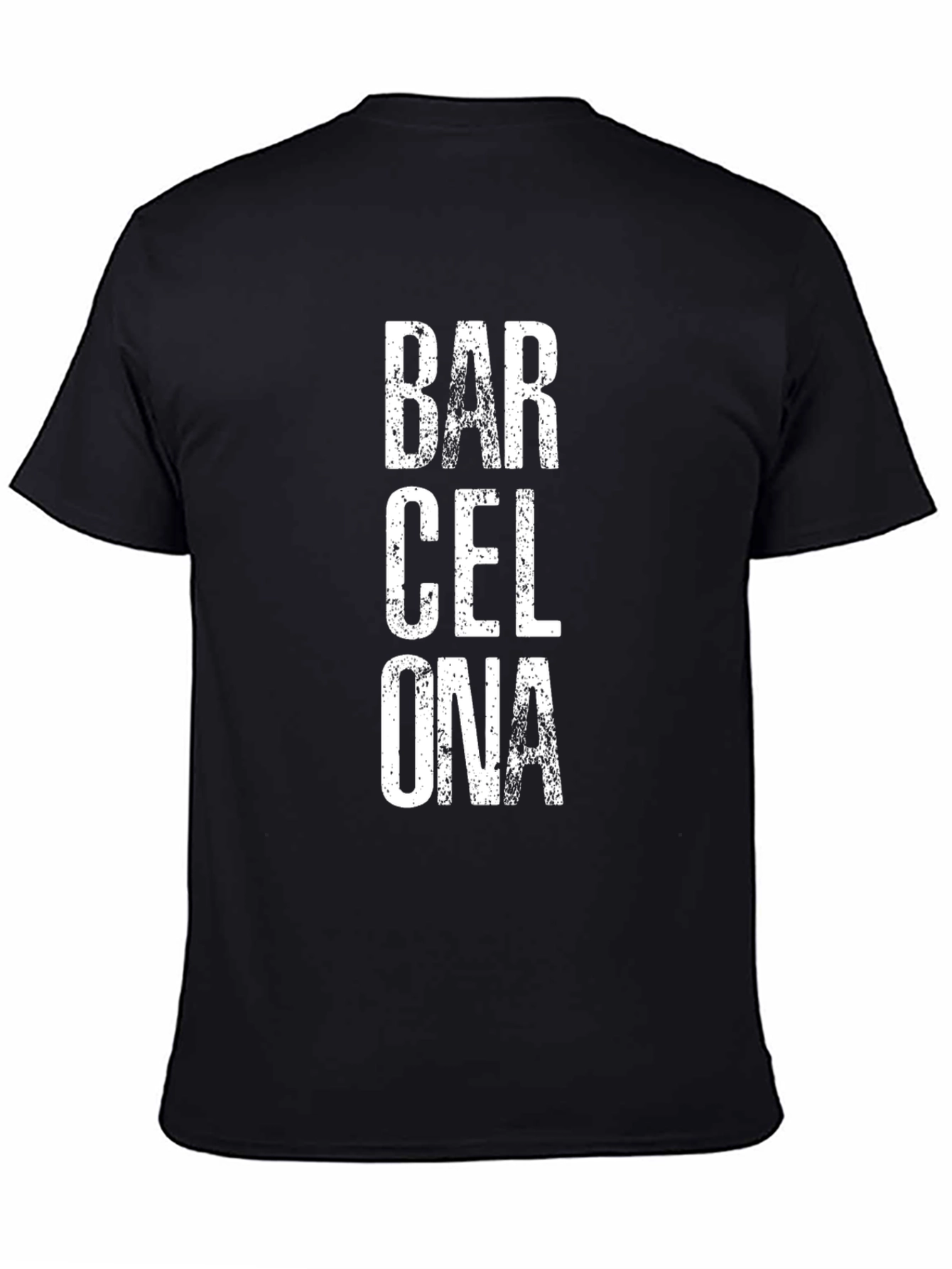 Barcelona Text Graphic T-Shirt - Casual Wear